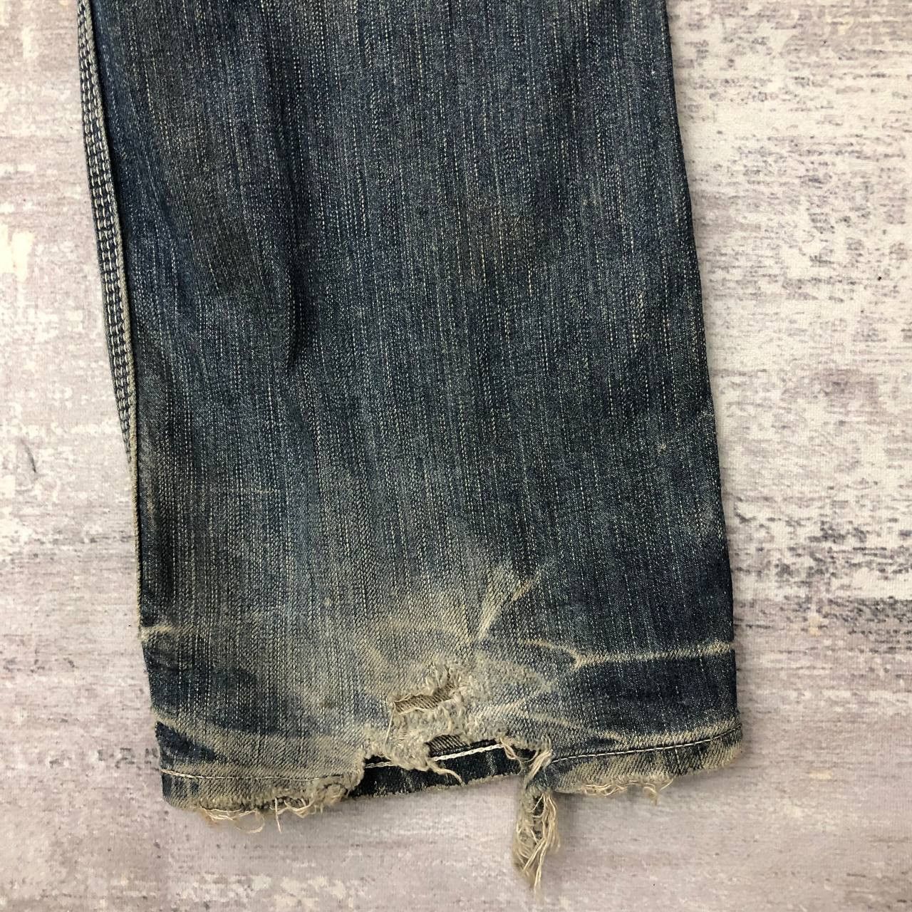 Edwin P364 BLUE TRIP 503 EDWIN CARGO JEANS DISTRESSED Size US 32 / EU 48 - 8 Thumbnail