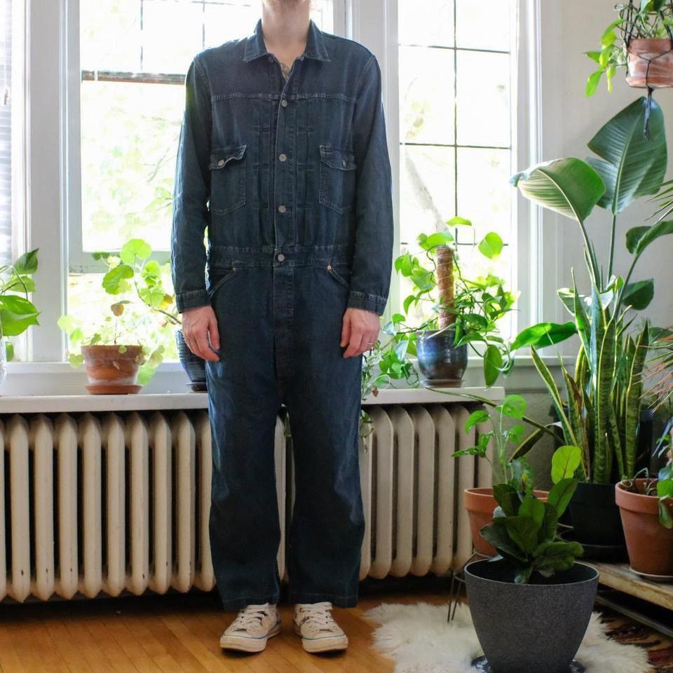 RRL Ralph Lauren Double RL & Co RR Denim Work Wear Coveralls