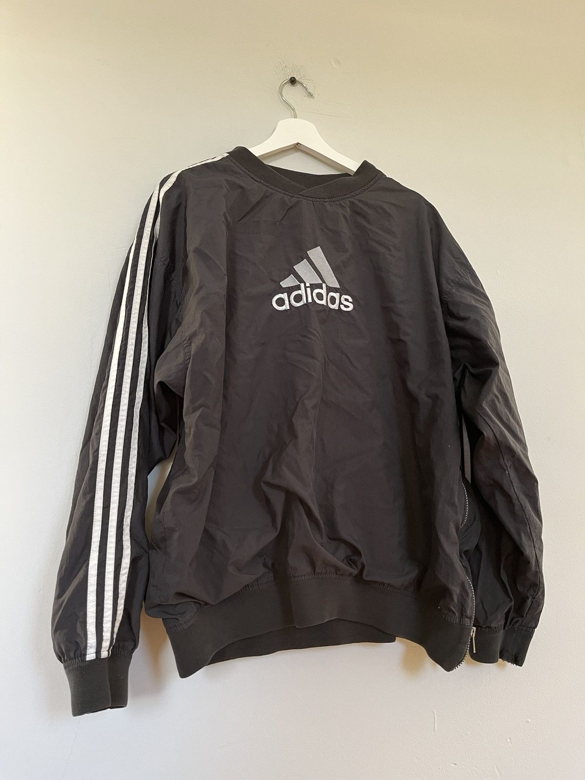 Adidas Vintage Adidas Crewneck Jacket Size US L / EU 52-54 / 3 - 1 Thumbnail