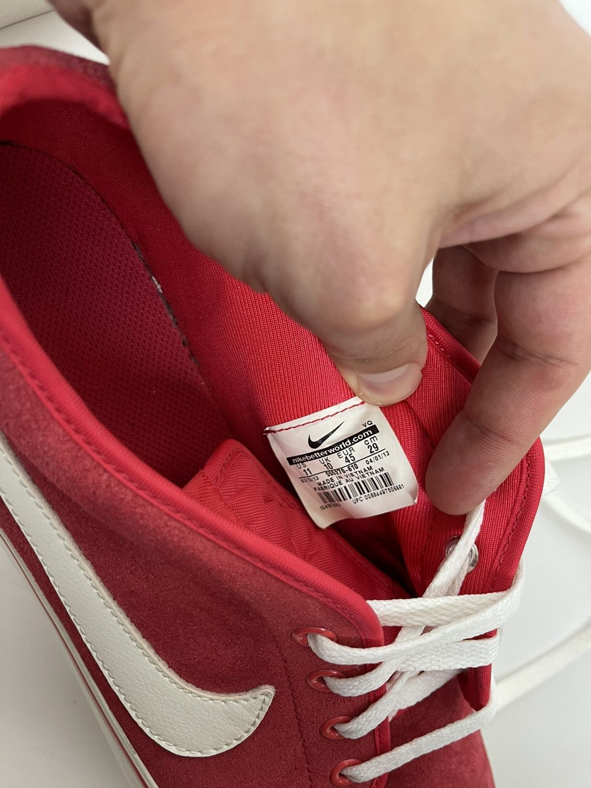 Nike Nike Toki Low Skate Shoes Nebraska Cornhusker Red Size US 11 / EU 44 - 10 Thumbnail