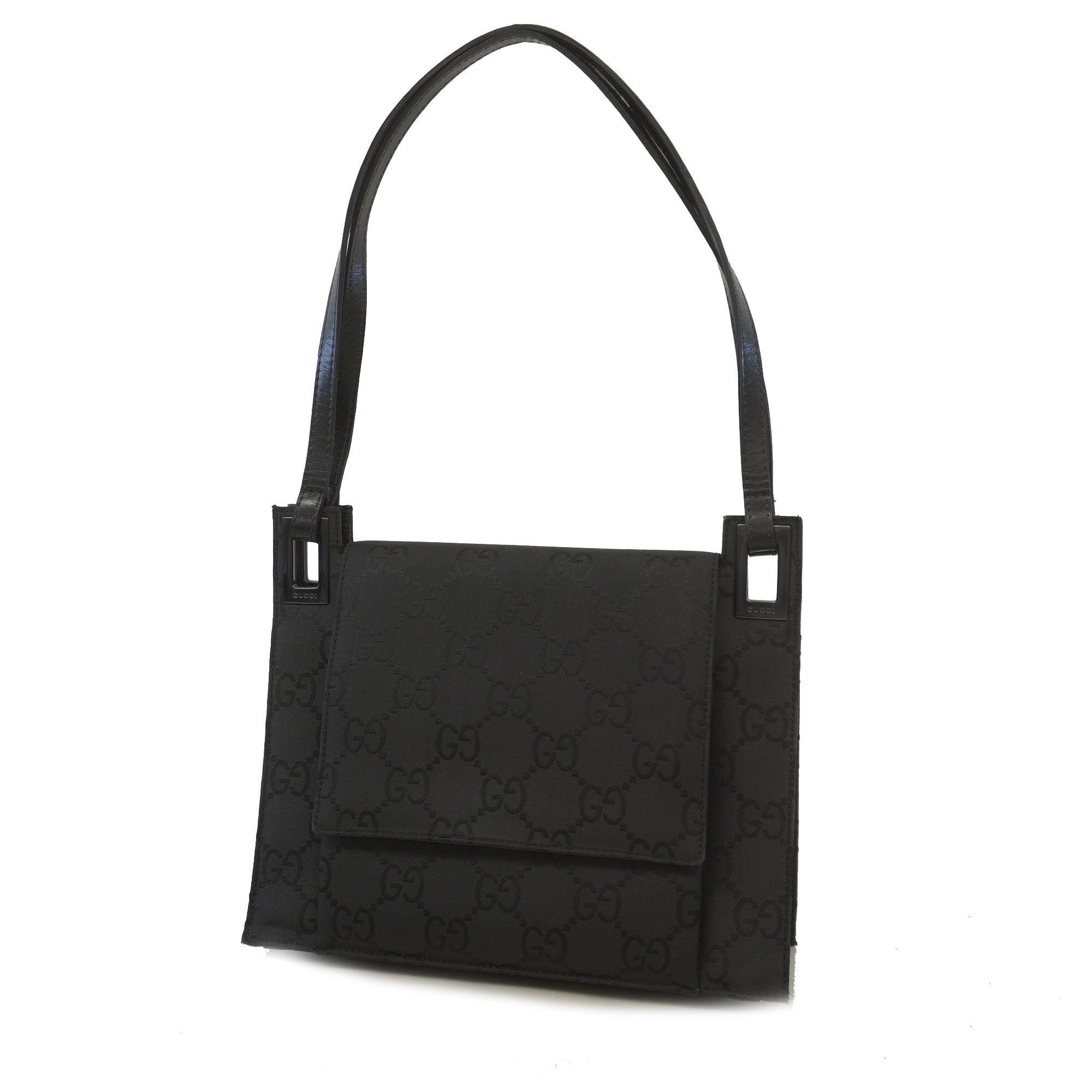 Gucci Auth Gucci handbag 001 3068 nylon black silver metal | Grailed