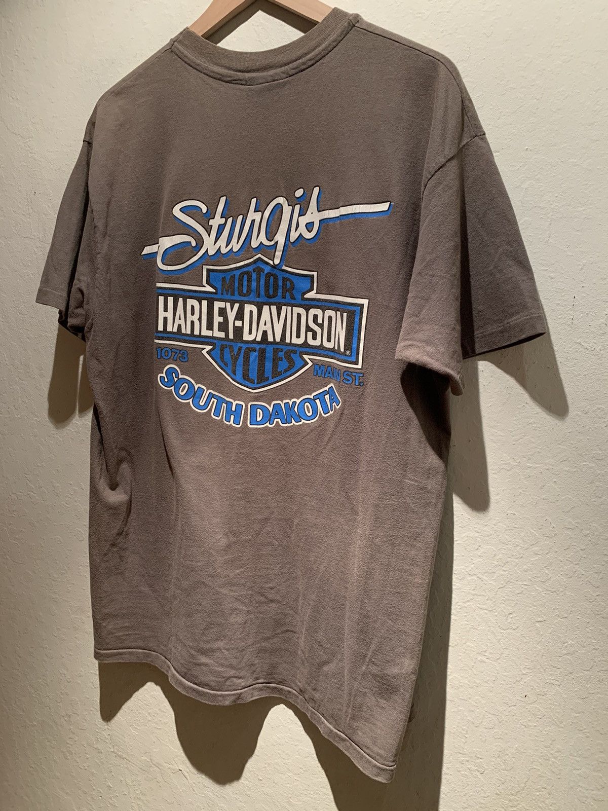 Harley Davidson × Vintage *RARE* Vintage 1991 51st Sturgis Harley Davidson Biker Shirt Size US XL / EU 56 / 4 - 2 Thumbnail