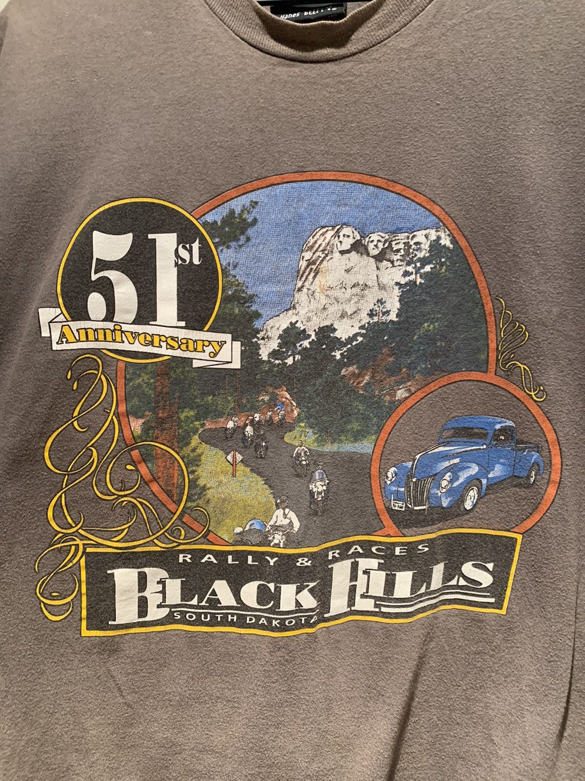 Harley Davidson × Vintage *RARE* Vintage 1991 51st Sturgis Harley Davidson Biker Shirt Size US XL / EU 56 / 4 - 3 Thumbnail