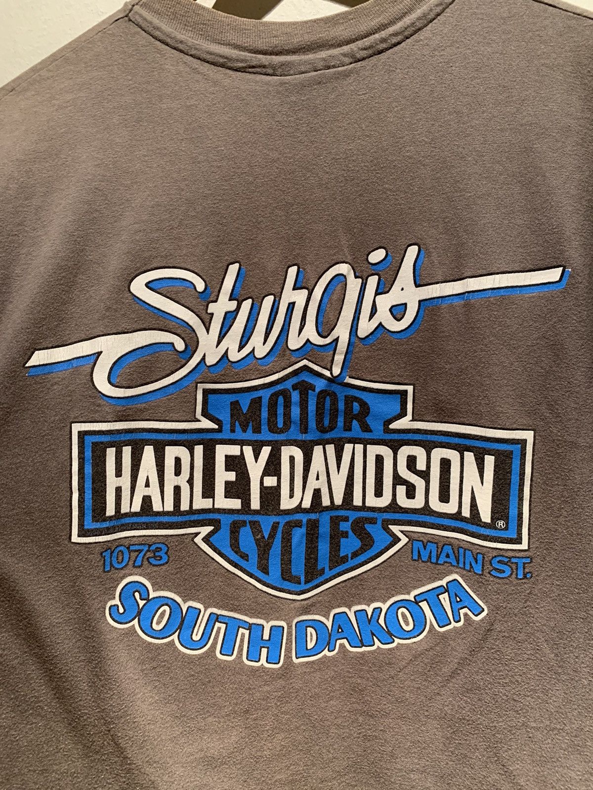 Harley Davidson × Vintage *RARE* Vintage 1991 51st Sturgis Harley Davidson Biker Shirt Size US XL / EU 56 / 4 - 4 Thumbnail