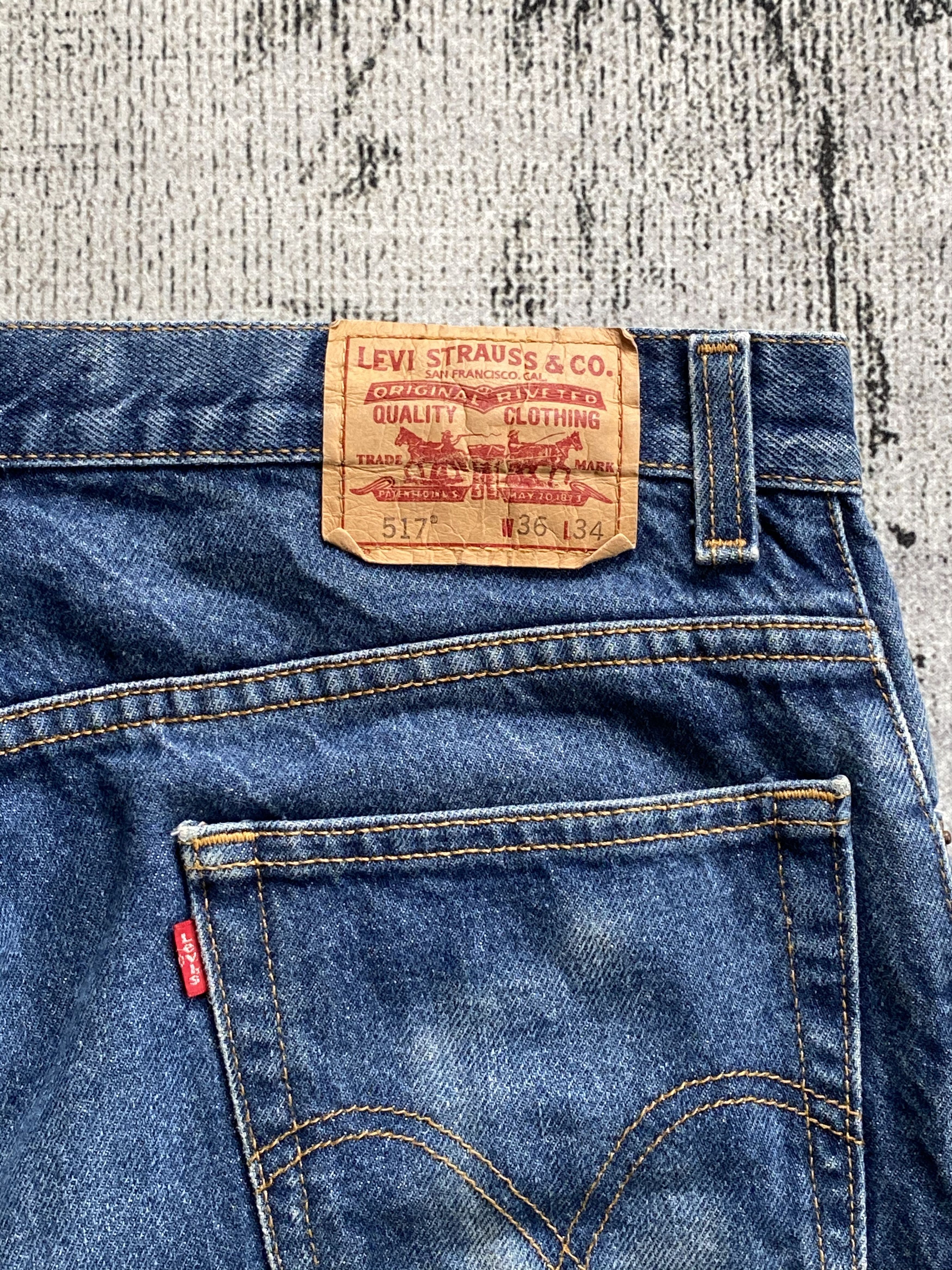 Levi's RARE🔥Levi's 517 Flare Bootcut Faded Wash Jeans Size US 36 / EU 52 - 10 Thumbnail