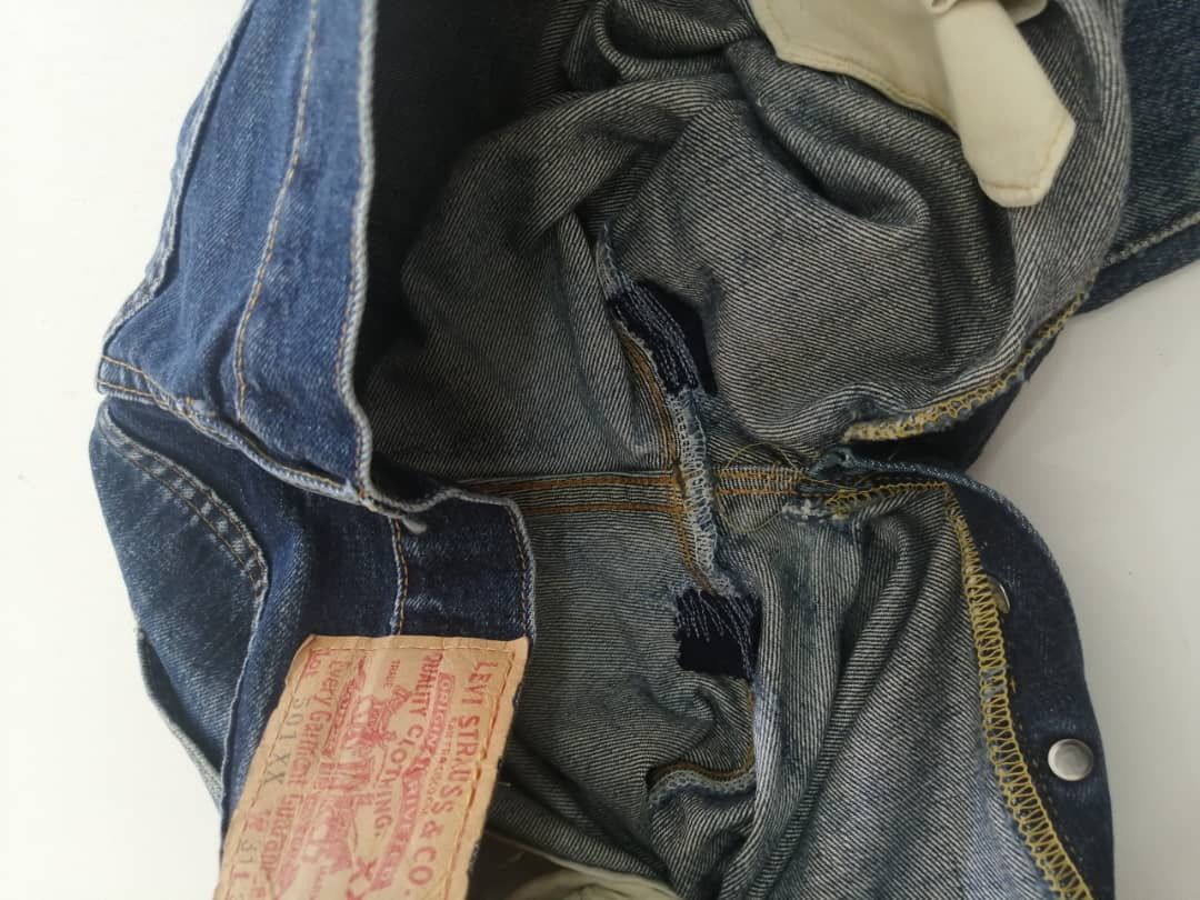 Levi's Vintage Clothing RARE🔥Vintage Redline Levi's 501xx Big-E Selvedge Distressed Size US 30 / EU 46 - 10 Thumbnail