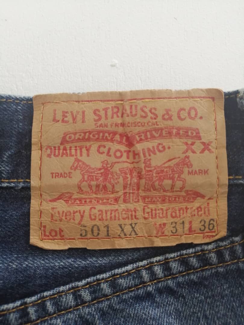 Levi's Vintage Clothing RARE🔥Vintage Redline Levi's 501xx Big-E Selvedge Distressed Size US 30 / EU 46 - 11 Thumbnail