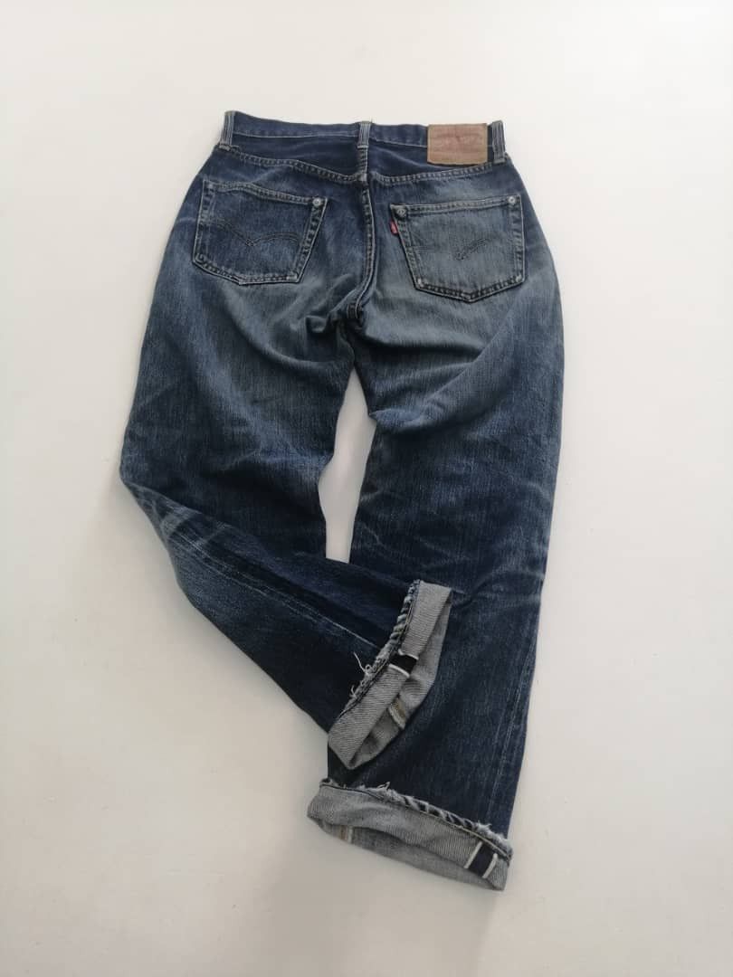 Levi's Vintage Clothing RARE🔥Vintage Redline Levi's 501xx Big-E Selvedge Distressed Size US 30 / EU 46 - 3 Thumbnail