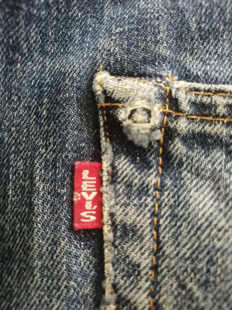Levi's Vintage Clothing RARE🔥Vintage Redline Levi's 501xx Big-E Selvedge Distressed Size US 30 / EU 46 - 20 Thumbnail