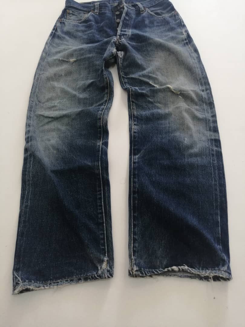 Levi's Vintage Clothing RARE🔥Vintage Redline Levi's 501xx Big-E Selvedge Distressed Size US 30 / EU 46 - 4 Thumbnail