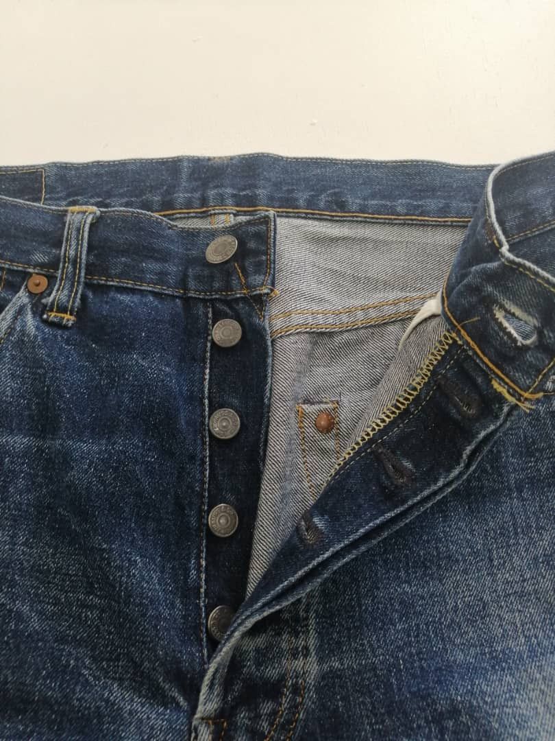 Levi's Vintage Clothing RARE🔥Vintage Redline Levi's 501xx Big-E Selvedge Distressed Size US 30 / EU 46 - 8 Thumbnail