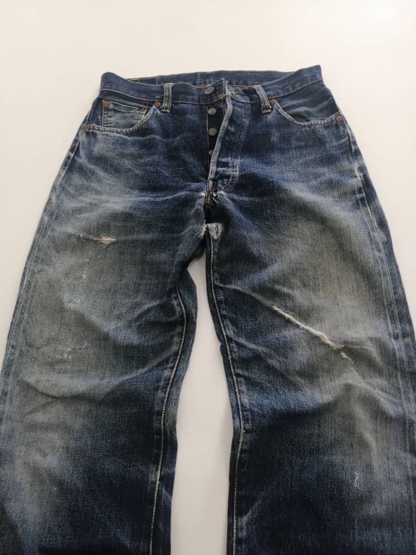 Levi's Vintage Clothing RARE🔥Vintage Redline Levi's 501xx Big-E Selvedge Distressed Size US 30 / EU 46 - 5 Thumbnail