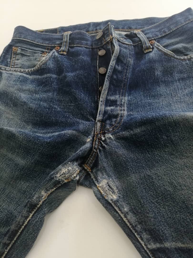 Levi's Vintage Clothing RARE🔥Vintage Redline Levi's 501xx Big-E Selvedge Distressed Size US 30 / EU 46 - 14 Thumbnail