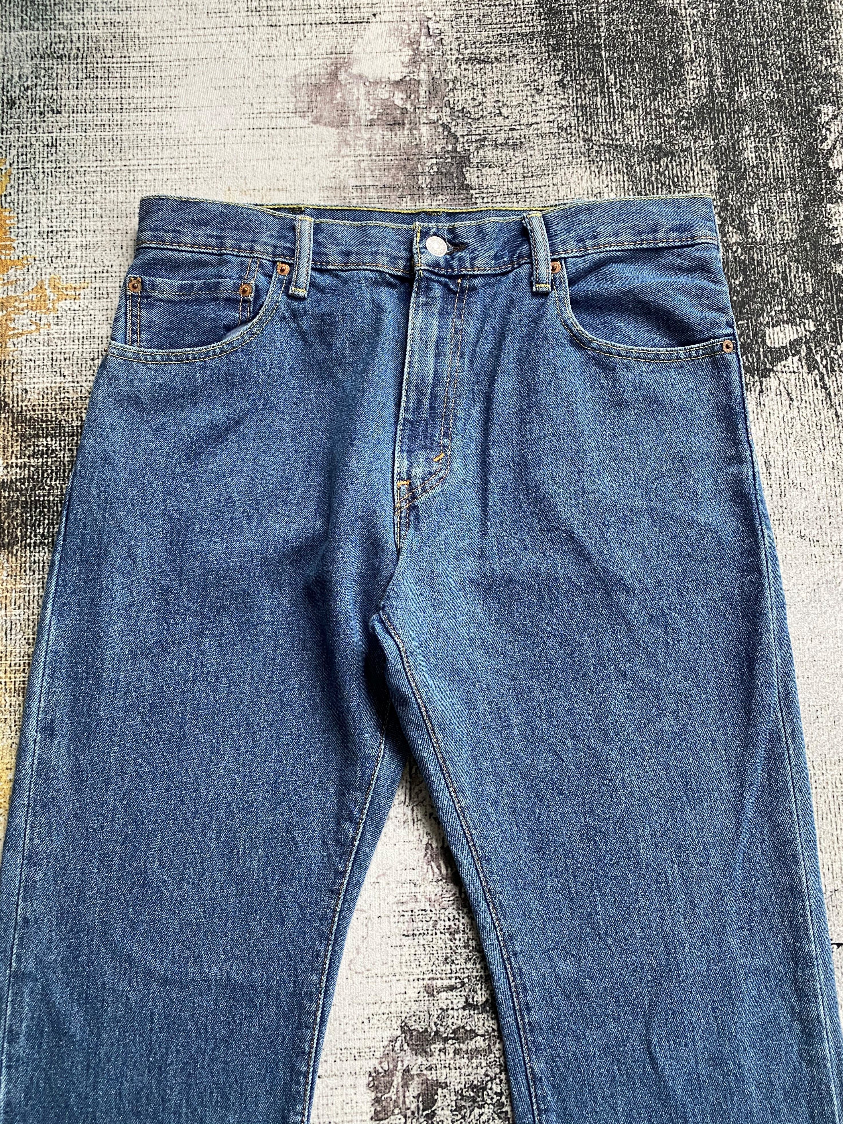 Levi's × Vintage Levi's 517 Flare Bootcut Jeans Blue Wash Size US 33 - 2 Thumbnail