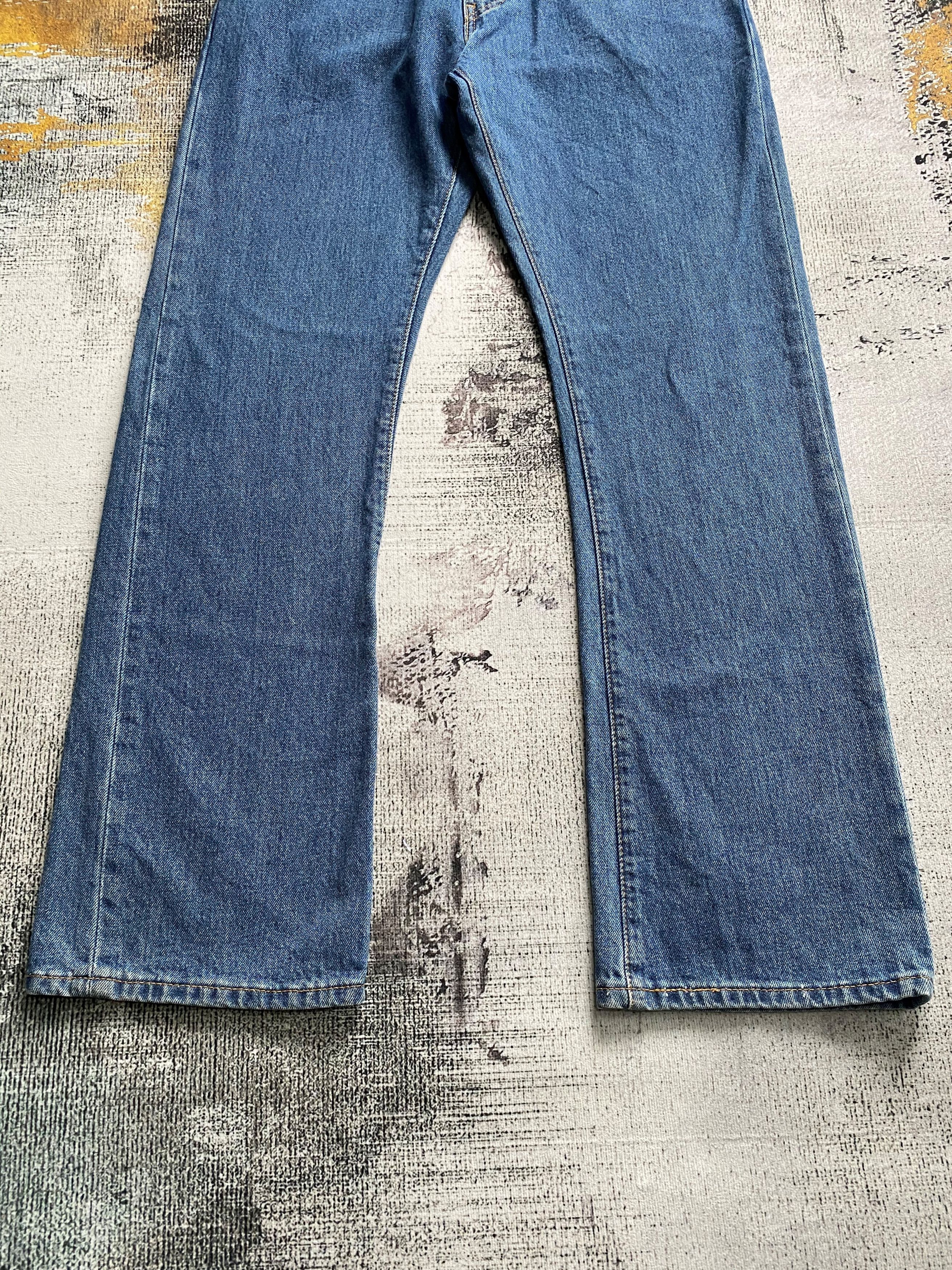 Levi's × Vintage Levi's 517 Flare Bootcut Jeans Blue Wash Size US 33 - 3 Thumbnail