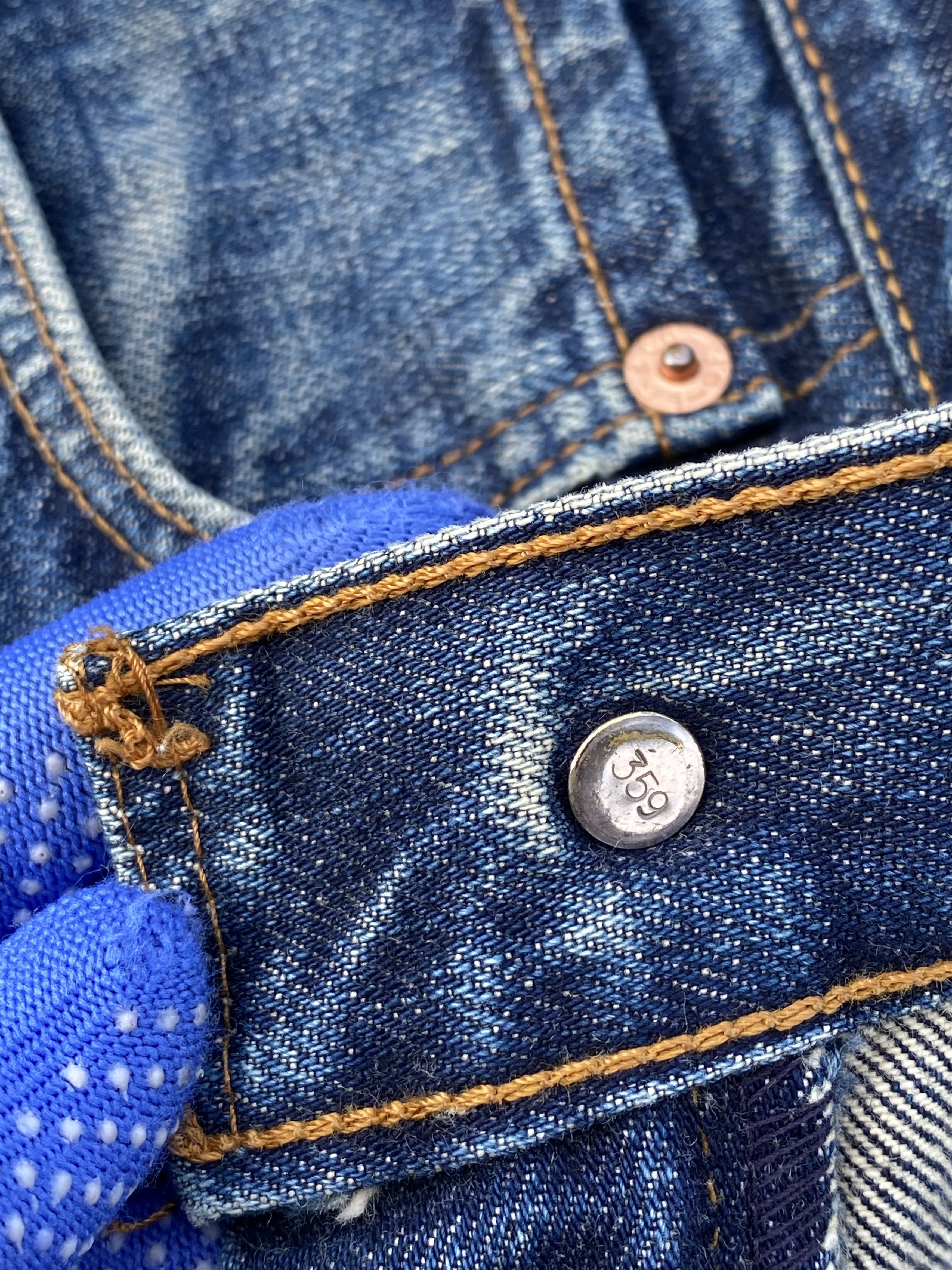 Levi's × Vintage 90s Vintage Distressed Levis 504 Redline Selvedge Jeans Size US 30 / EU 46 - 9 Thumbnail
