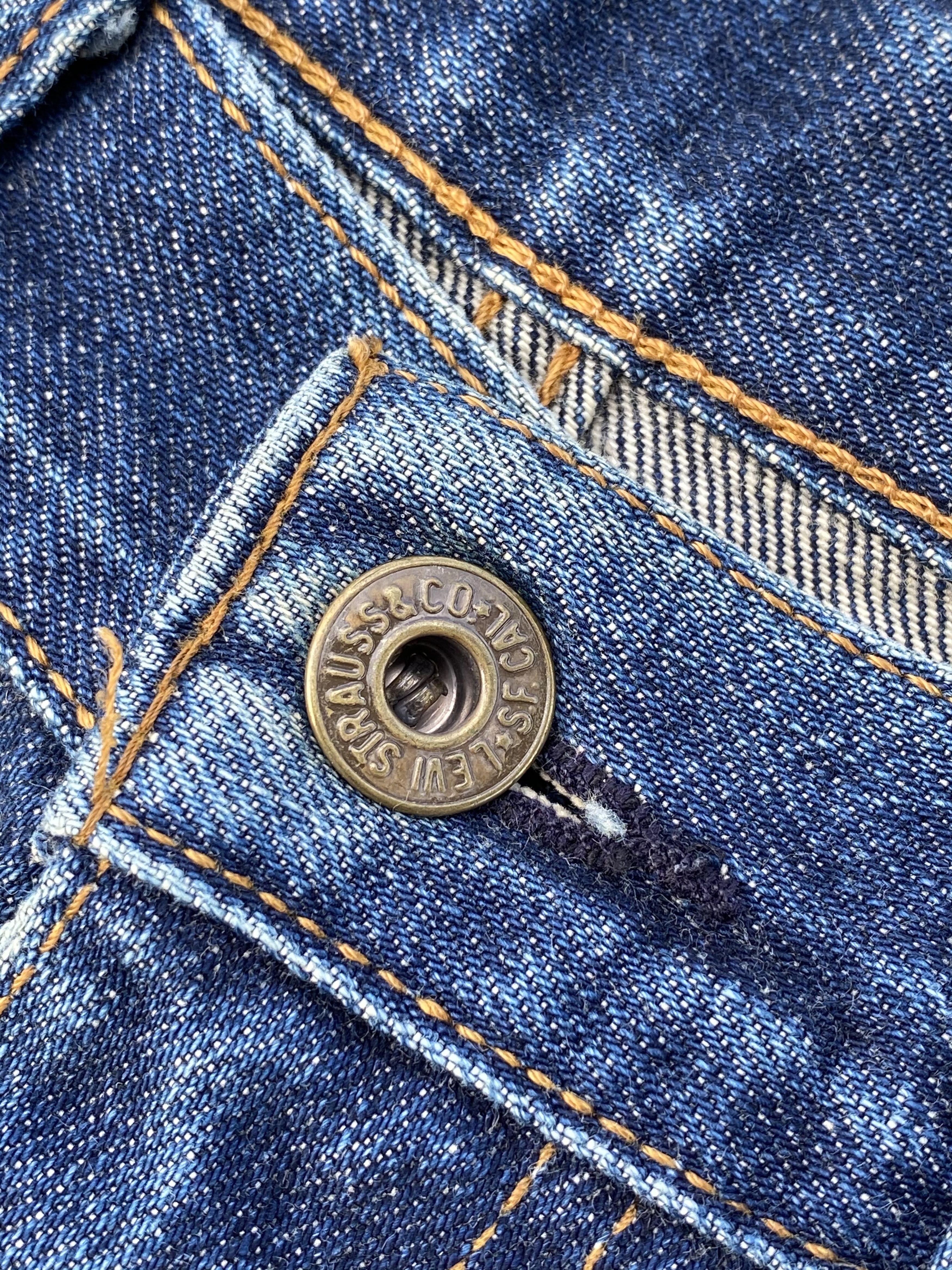 Levi's × Vintage 90s Vintage Distressed Levis 504 Redline Selvedge Jeans Size US 30 / EU 46 - 8 Thumbnail