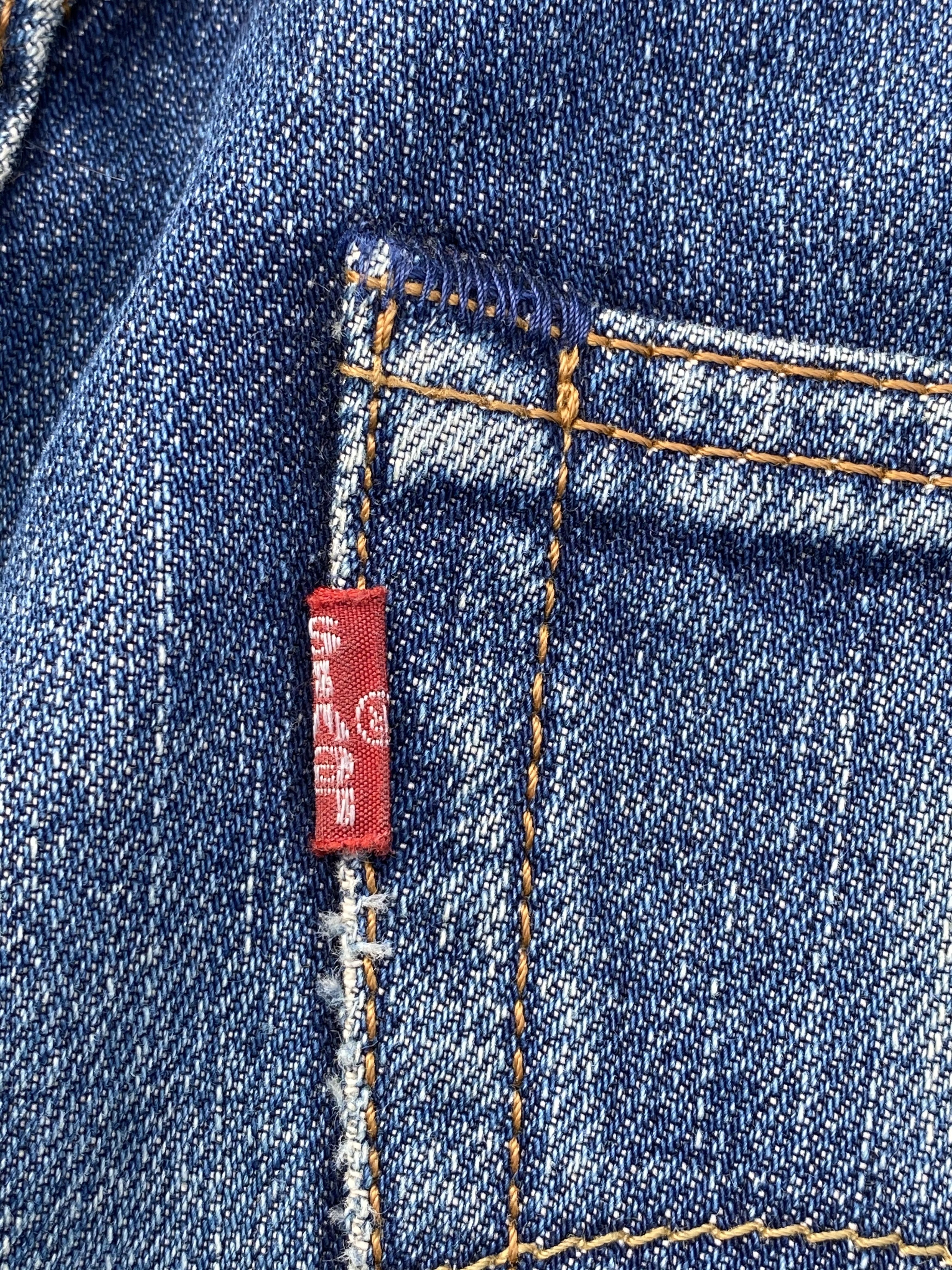 Levi's × Vintage 90s Vintage Distressed Levis 504 Redline Selvedge Jeans Size US 30 / EU 46 - 13 Thumbnail