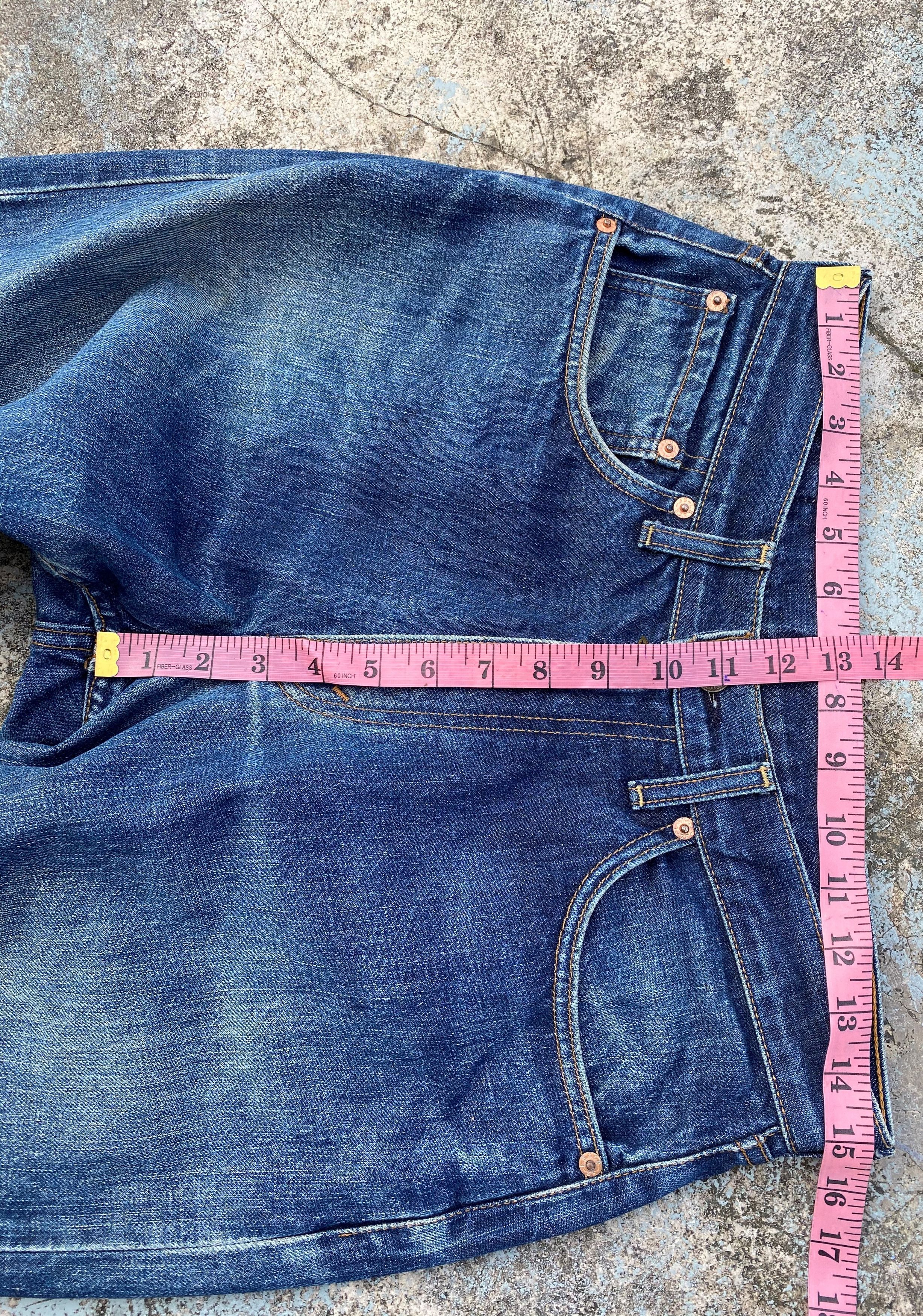 Levi's × Vintage 90s Vintage Distressed Levis 504 Redline Selvedge Jeans Size US 30 / EU 46 - 17 Thumbnail
