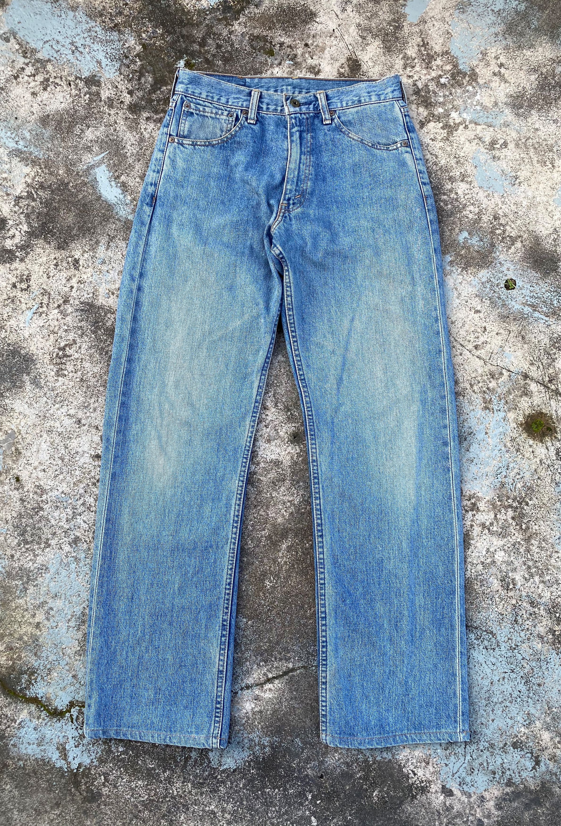 Levi's 90s Vintage Light Blue Wash Levis 503 Small E TabRedline Size US 29 - 2 Thumbnail