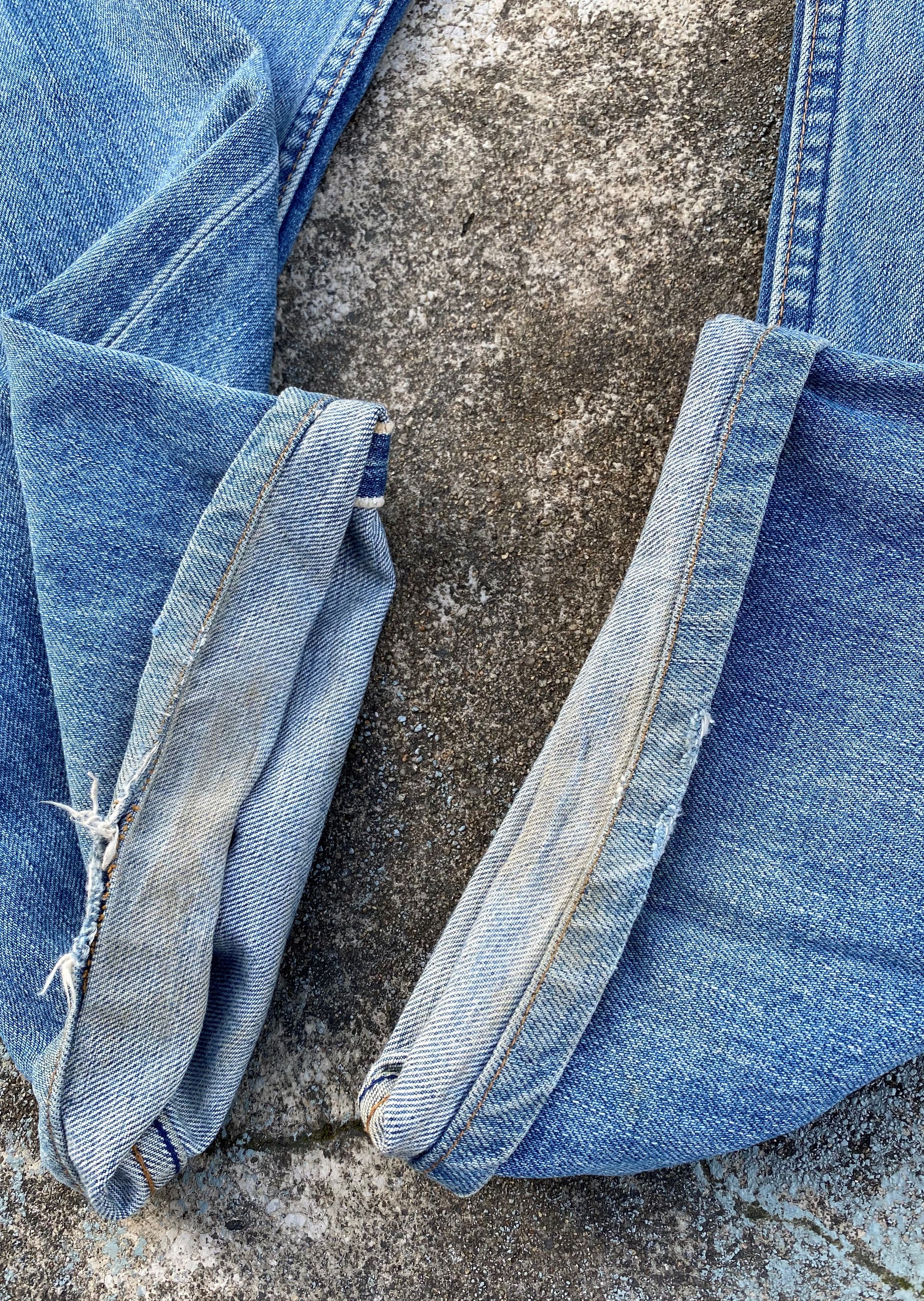 Levi's 90s Vintage Light Blue Wash Levis 503 Small E TabRedline Size US 29 - 15 Thumbnail