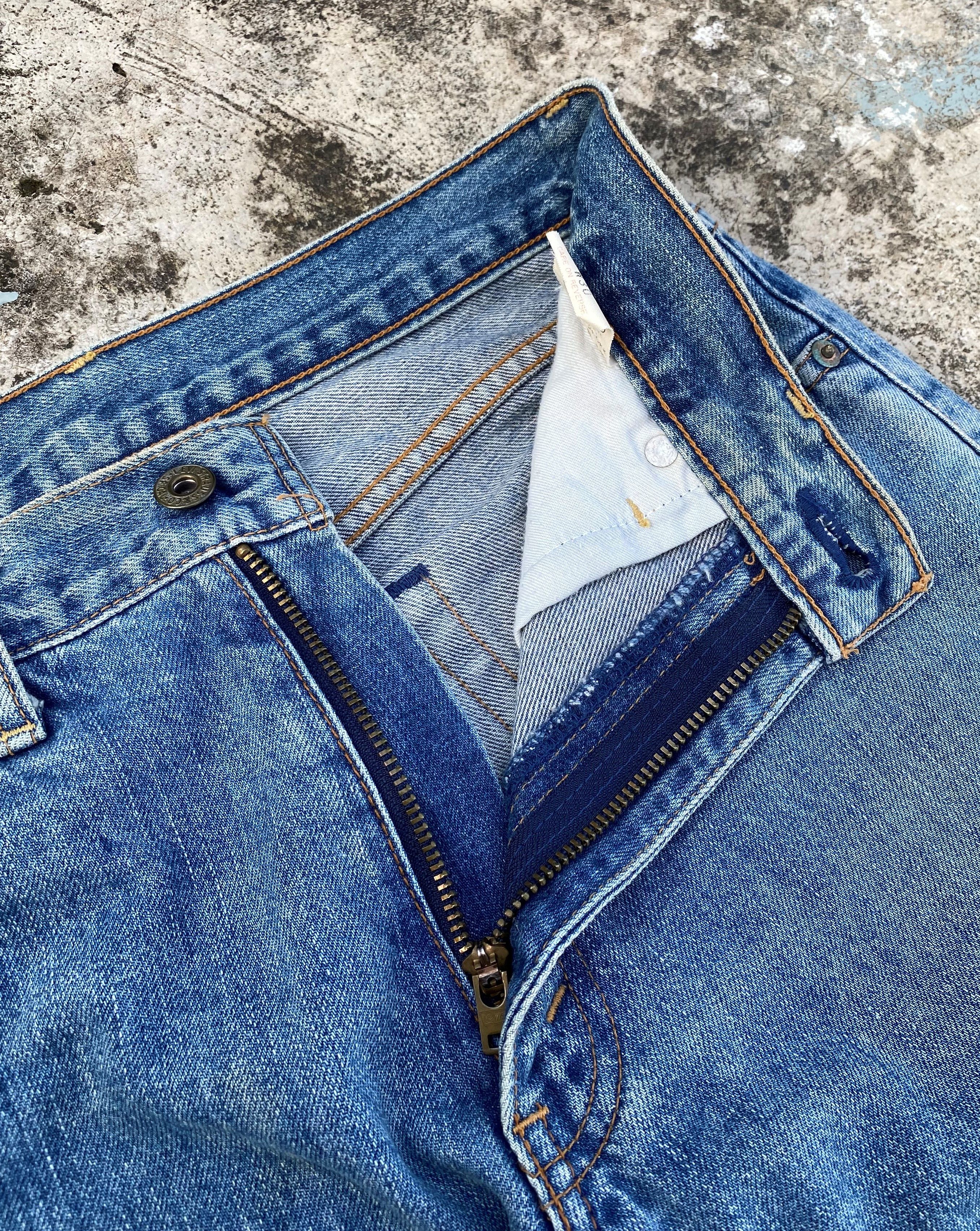 Levi's 90s Vintage Light Blue Wash Levis 503 Small E TabRedline Size US 29 - 7 Thumbnail