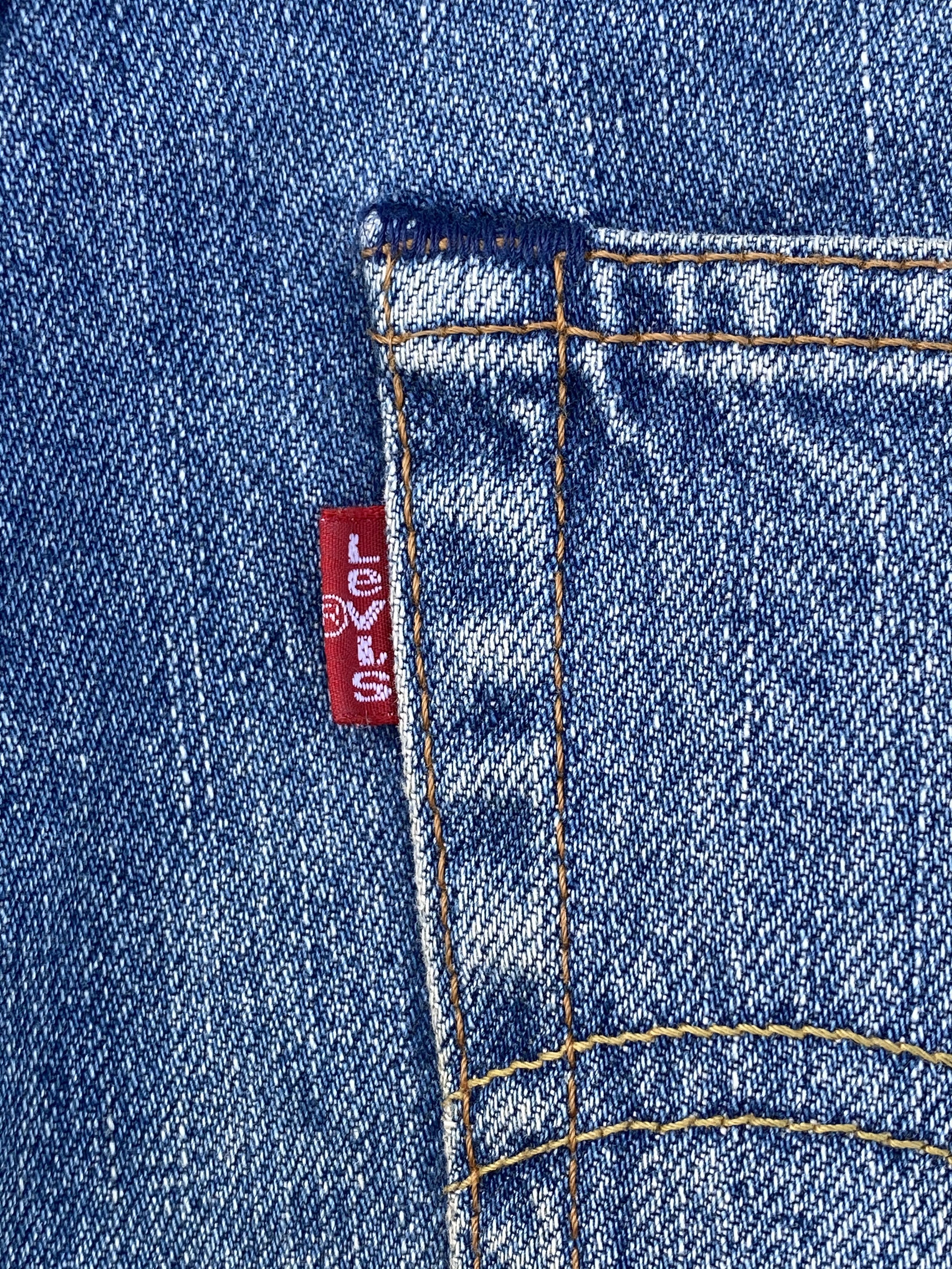 Levi's 90s Vintage Light Blue Wash Levis 503 Small E TabRedline Size US 29 - 14 Thumbnail