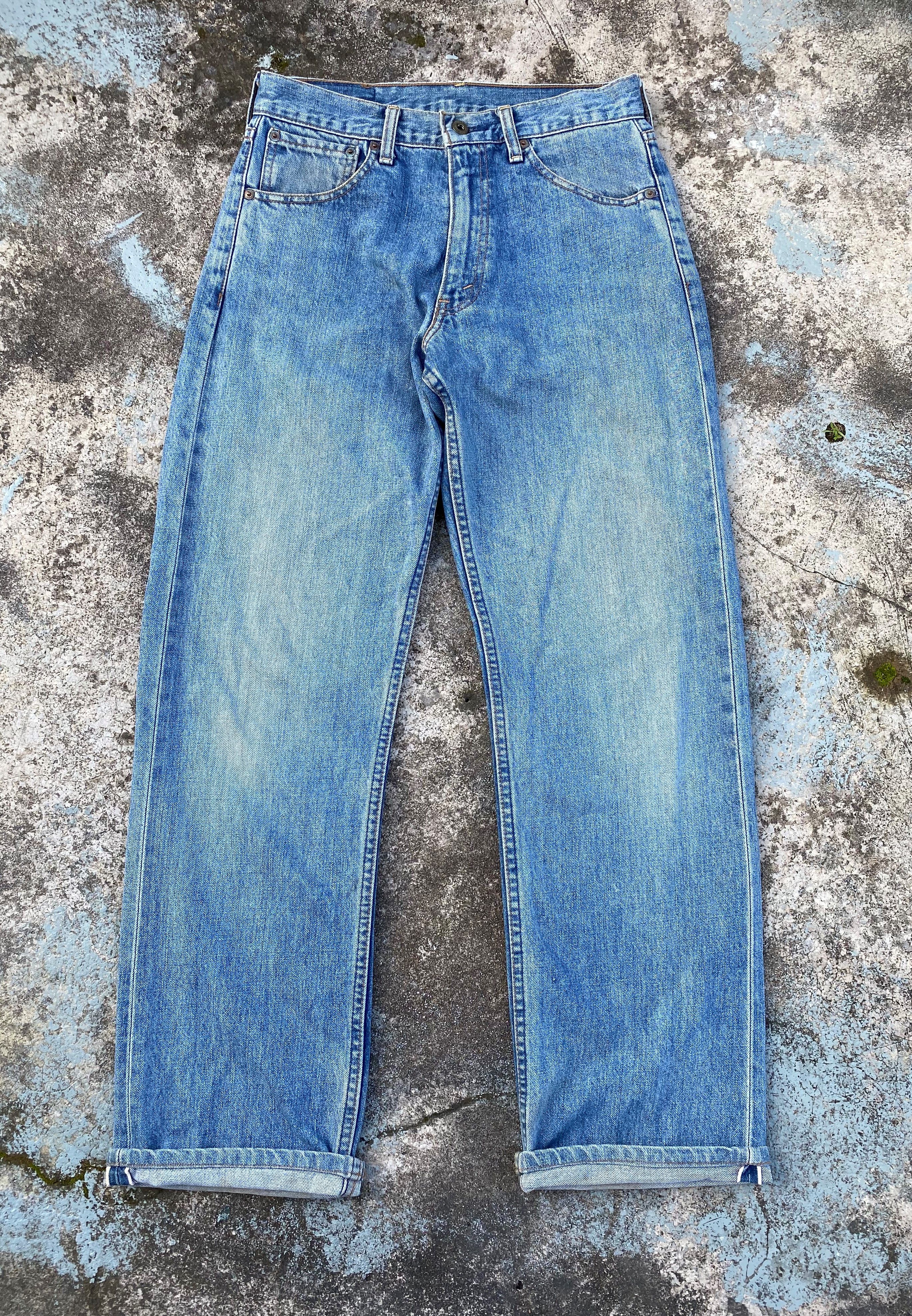 Levi's 90s Vintage Light Blue Wash Levis 503 Small E TabRedline Size US 29 - 1 Thumbnail