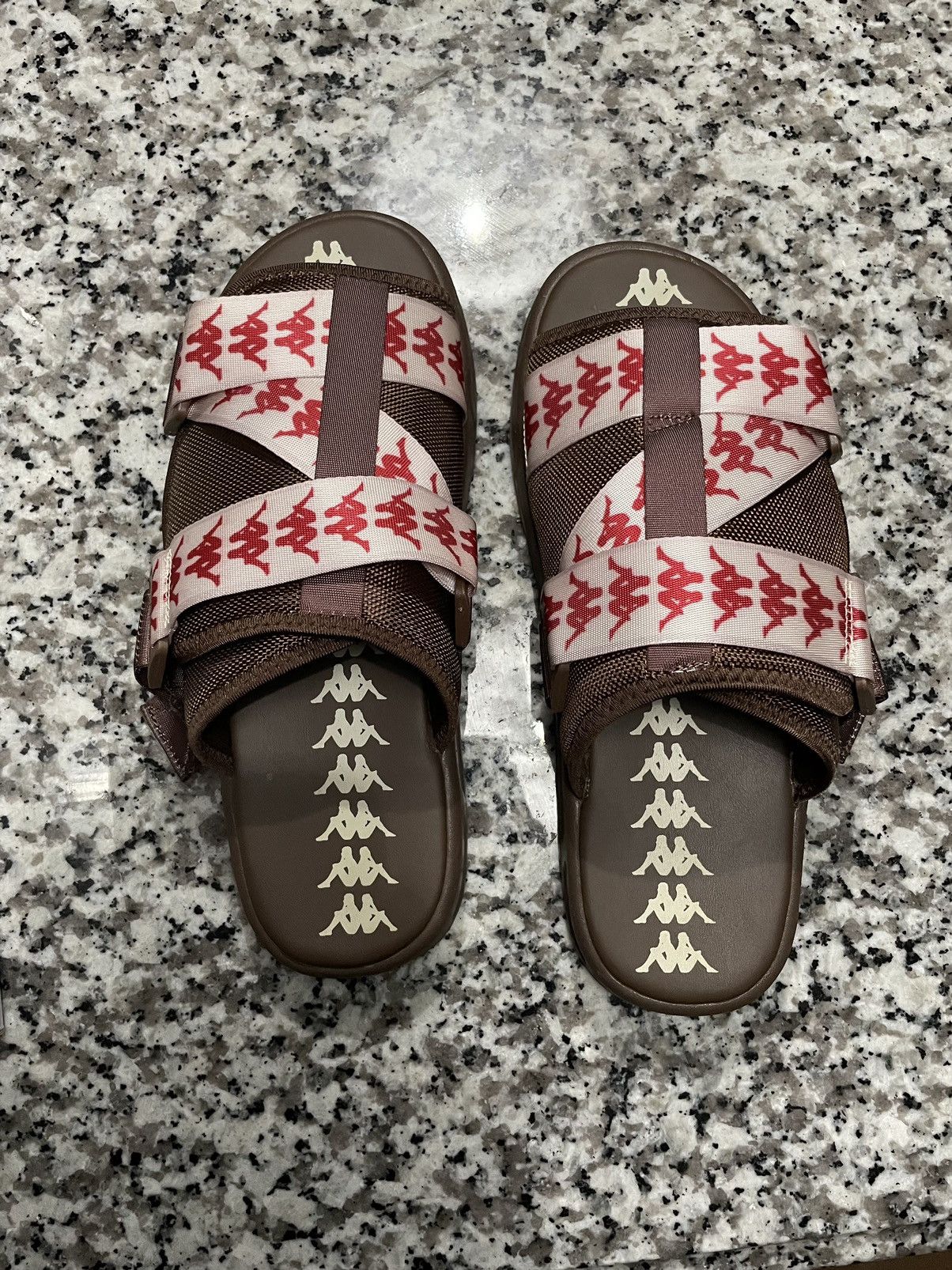 Kappa 222 Banda Mule Slippers Brown Eggnog Red Mule Slippers NWB Men‎ 8 Kappa 222 Banda Mule Slippers Brown Eggnog | Mercari main image 2