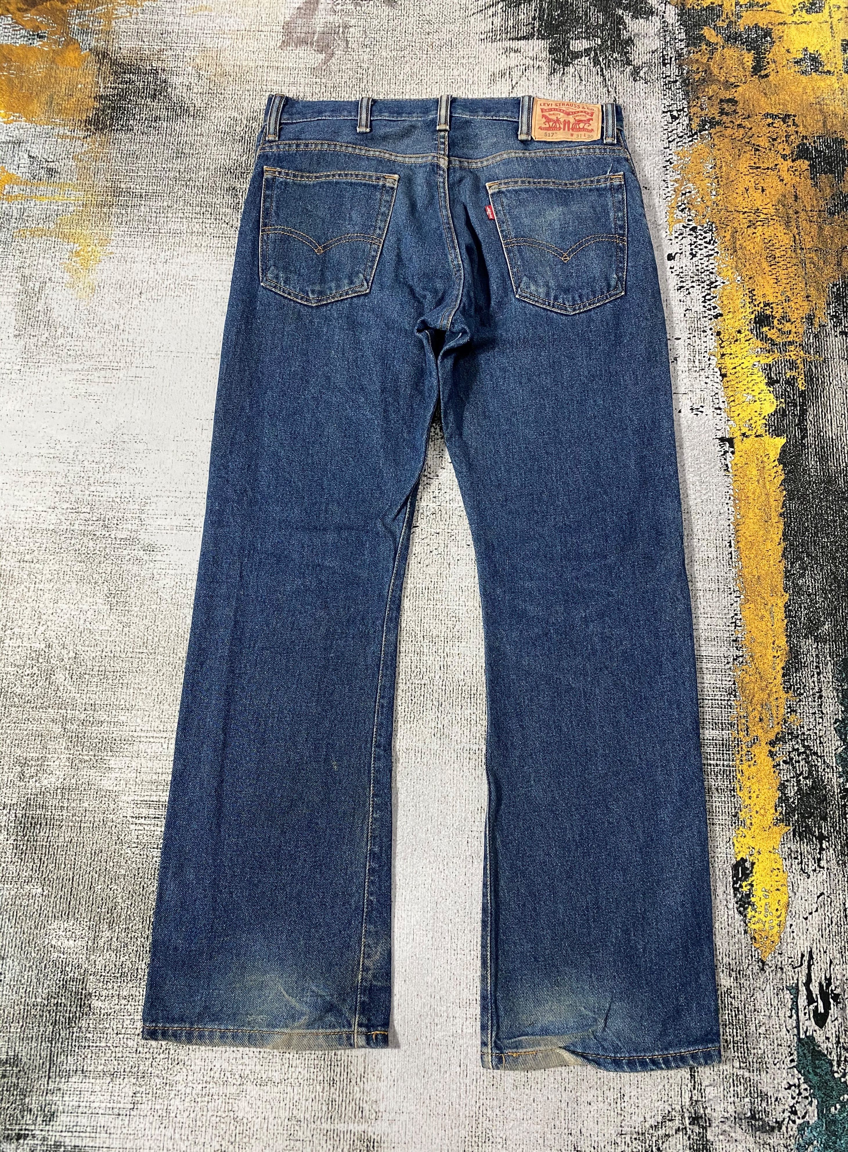 SICKS💥Levi's 517 Rusty Blue Wash Flared Bootcut