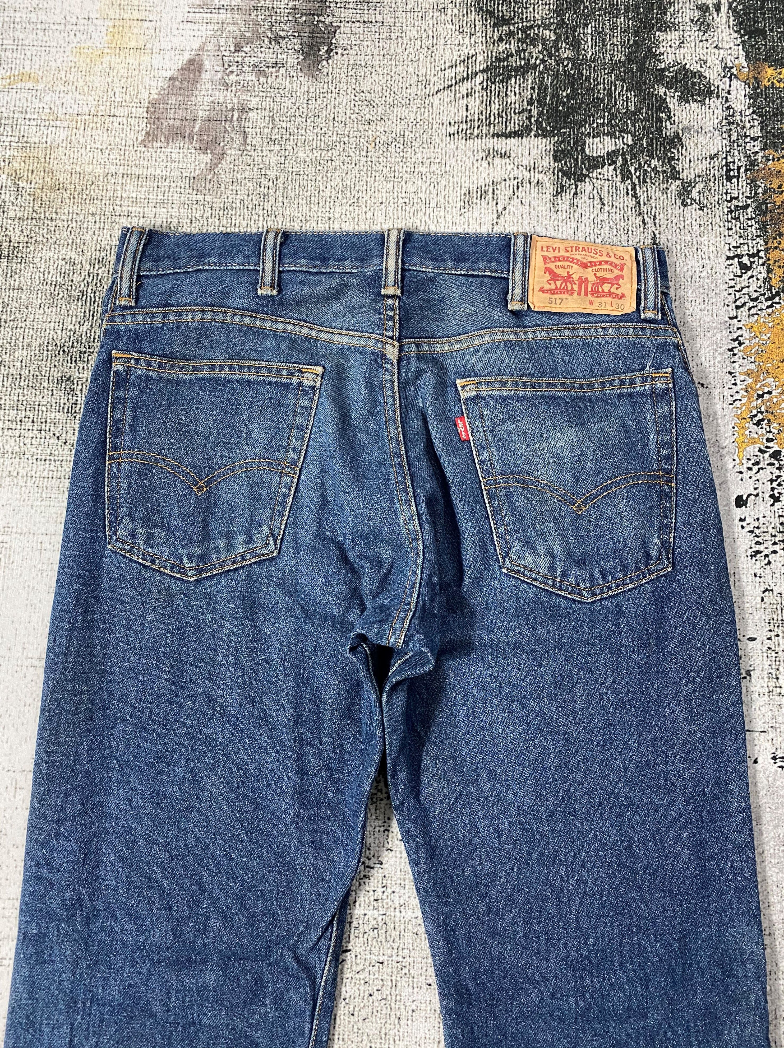 SICKS💥Levi's 517 Rusty Blue Wash Flared Bootcut
