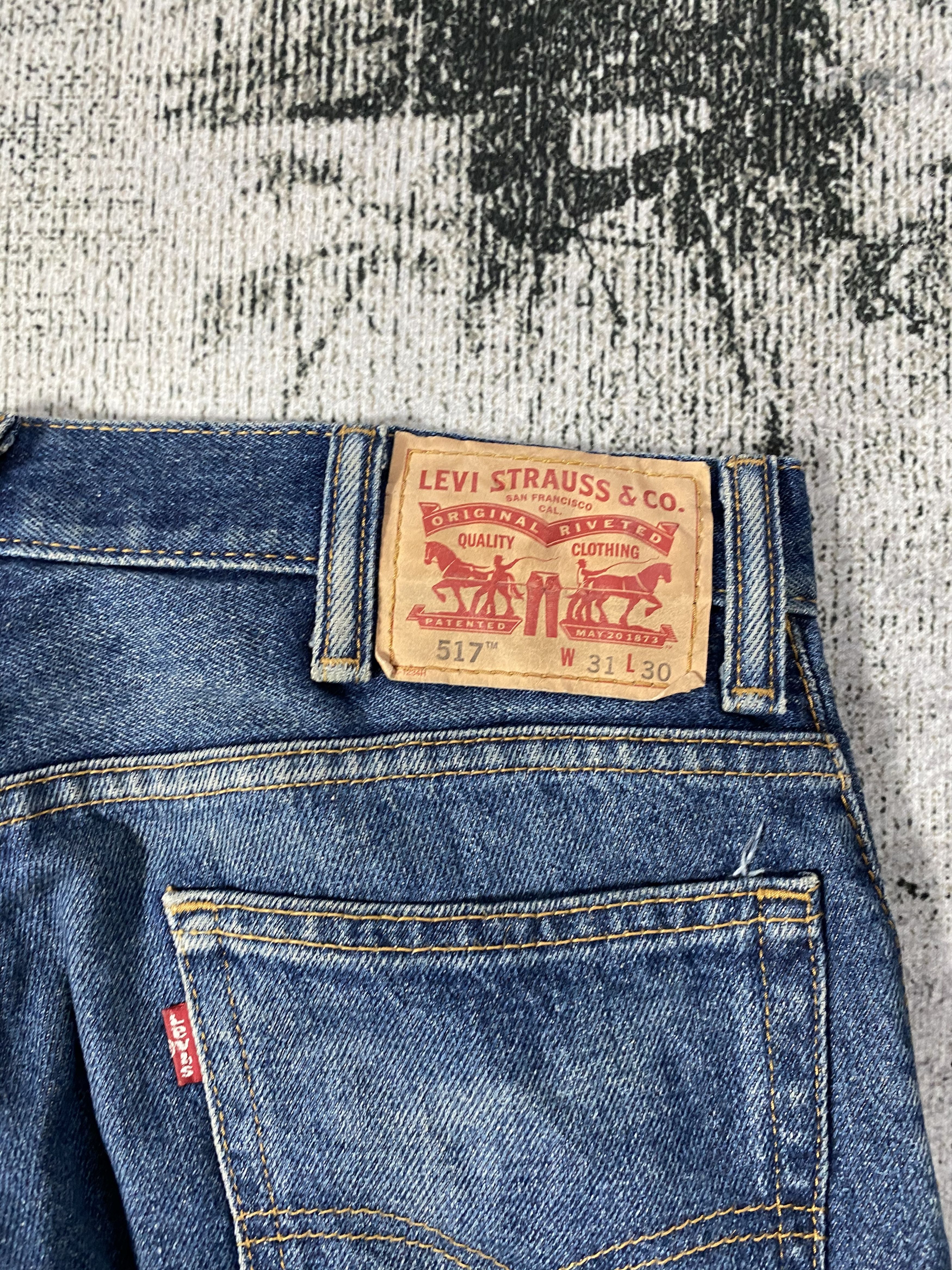 SICKS💥Levi's 517 Rusty Blue Wash Flared Bootcut