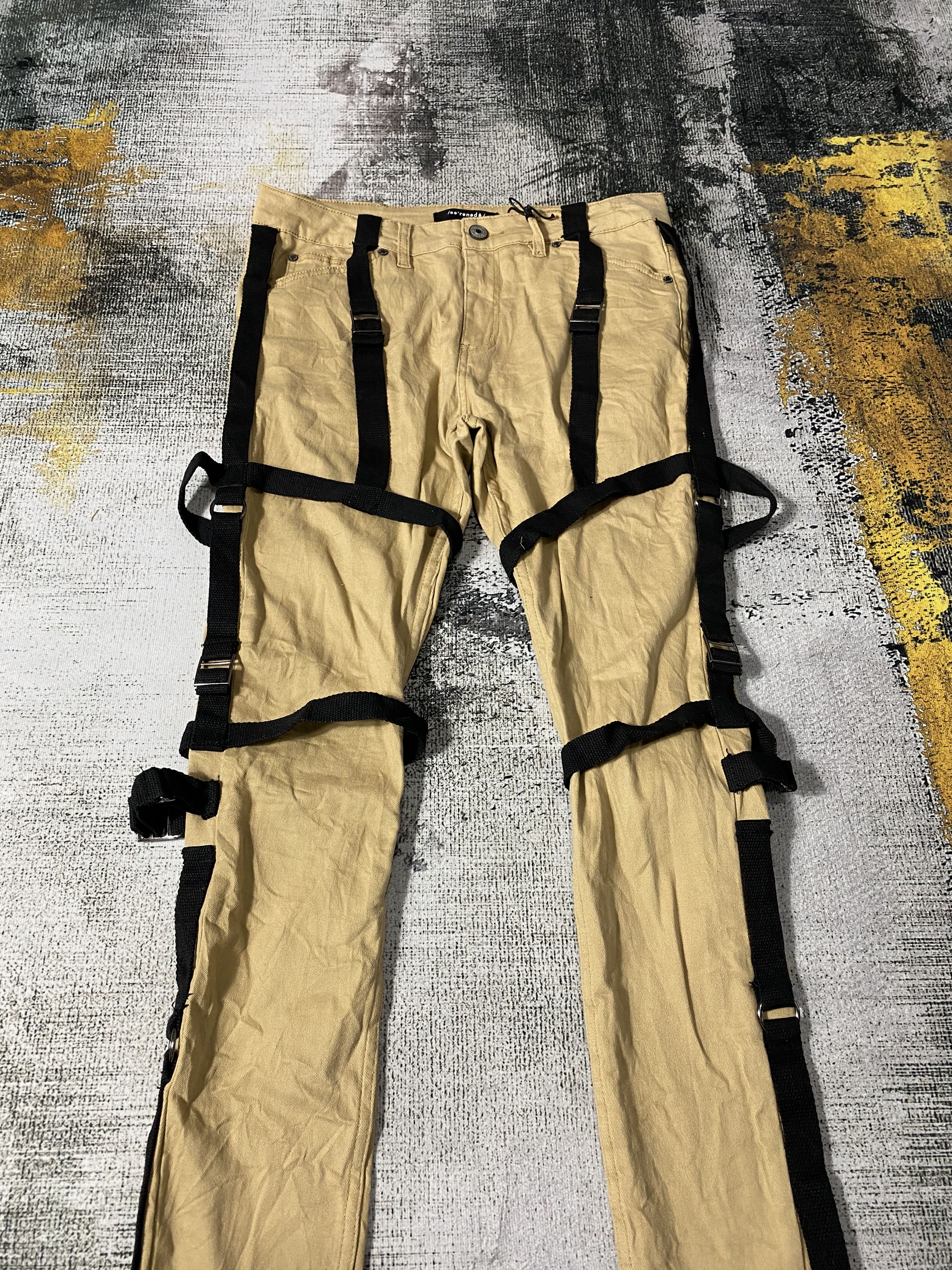 Japanese Brand Archive Bondage Punk Skinny Fit Japanese Pants Size US 34 / EU 50 - 5 Thumbnail