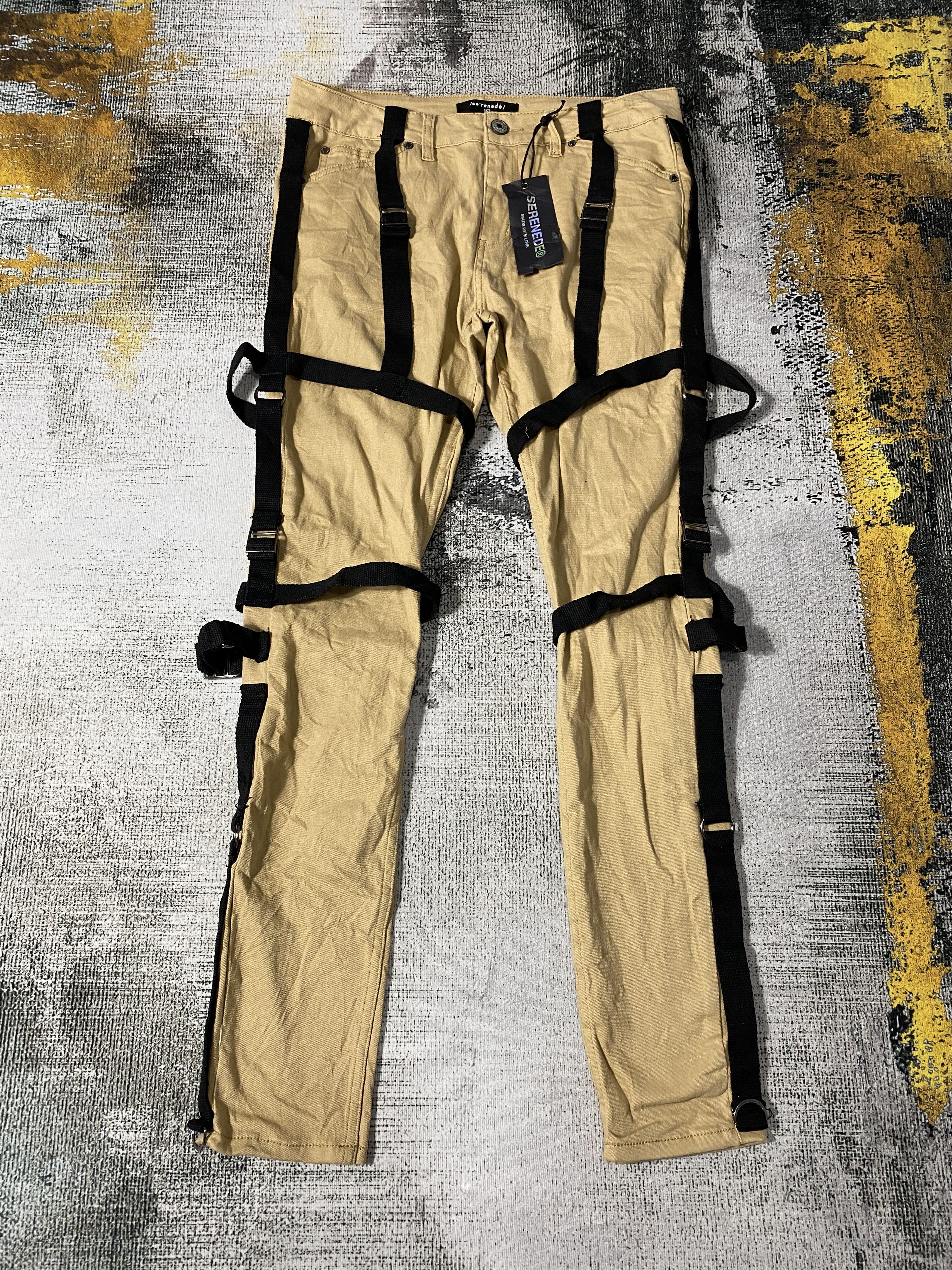 Japanese Brand Archive Bondage Punk Skinny Fit Japanese Pants Size US 34 / EU 50 - 3 Thumbnail
