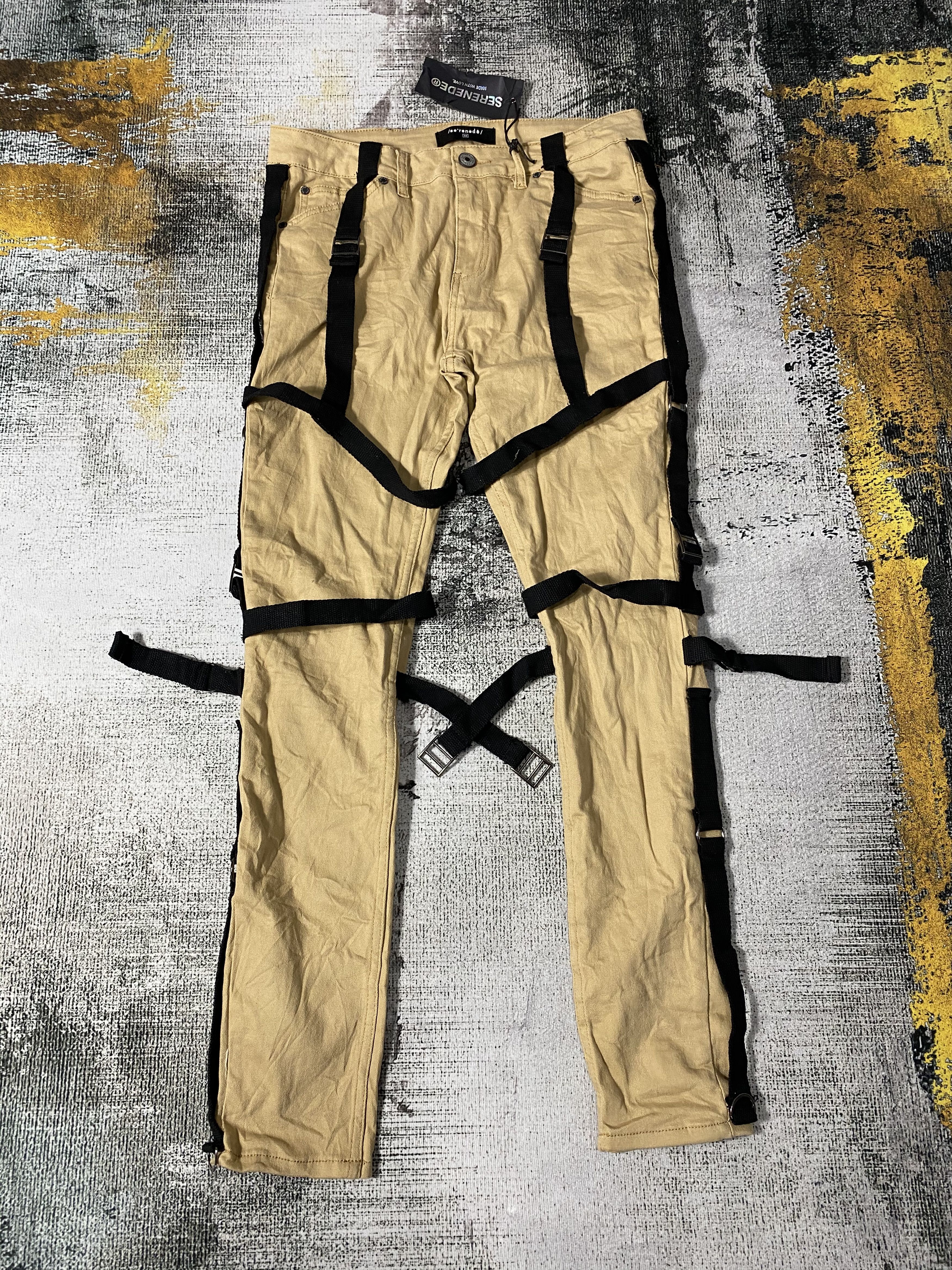 Japanese Brand Archive Bondage Punk Skinny Fit Japanese Pants Size US 34 / EU 50 - 2 Thumbnail