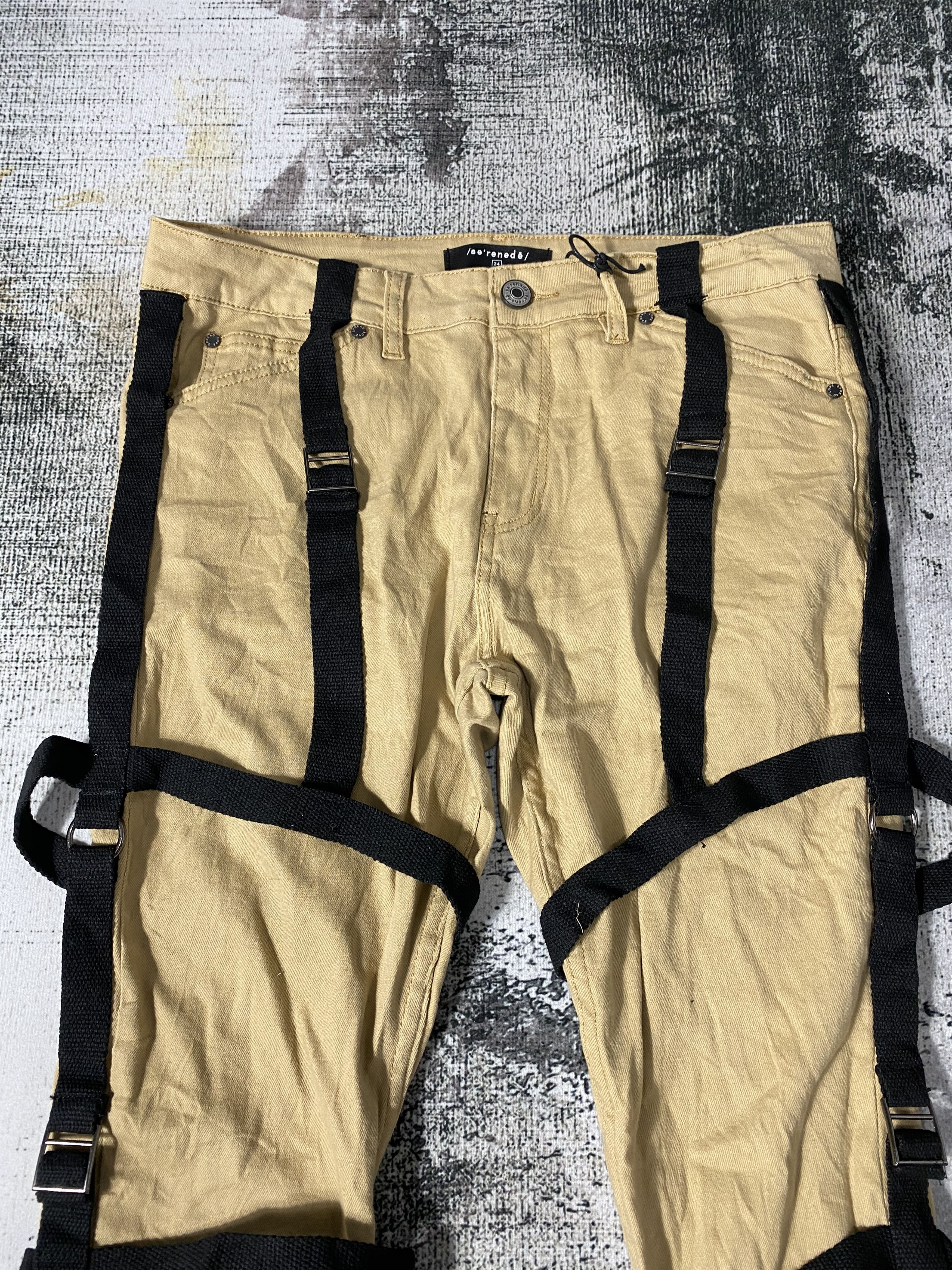 Japanese Brand Archive Bondage Punk Skinny Fit Japanese Pants Size US 34 / EU 50 - 6 Thumbnail