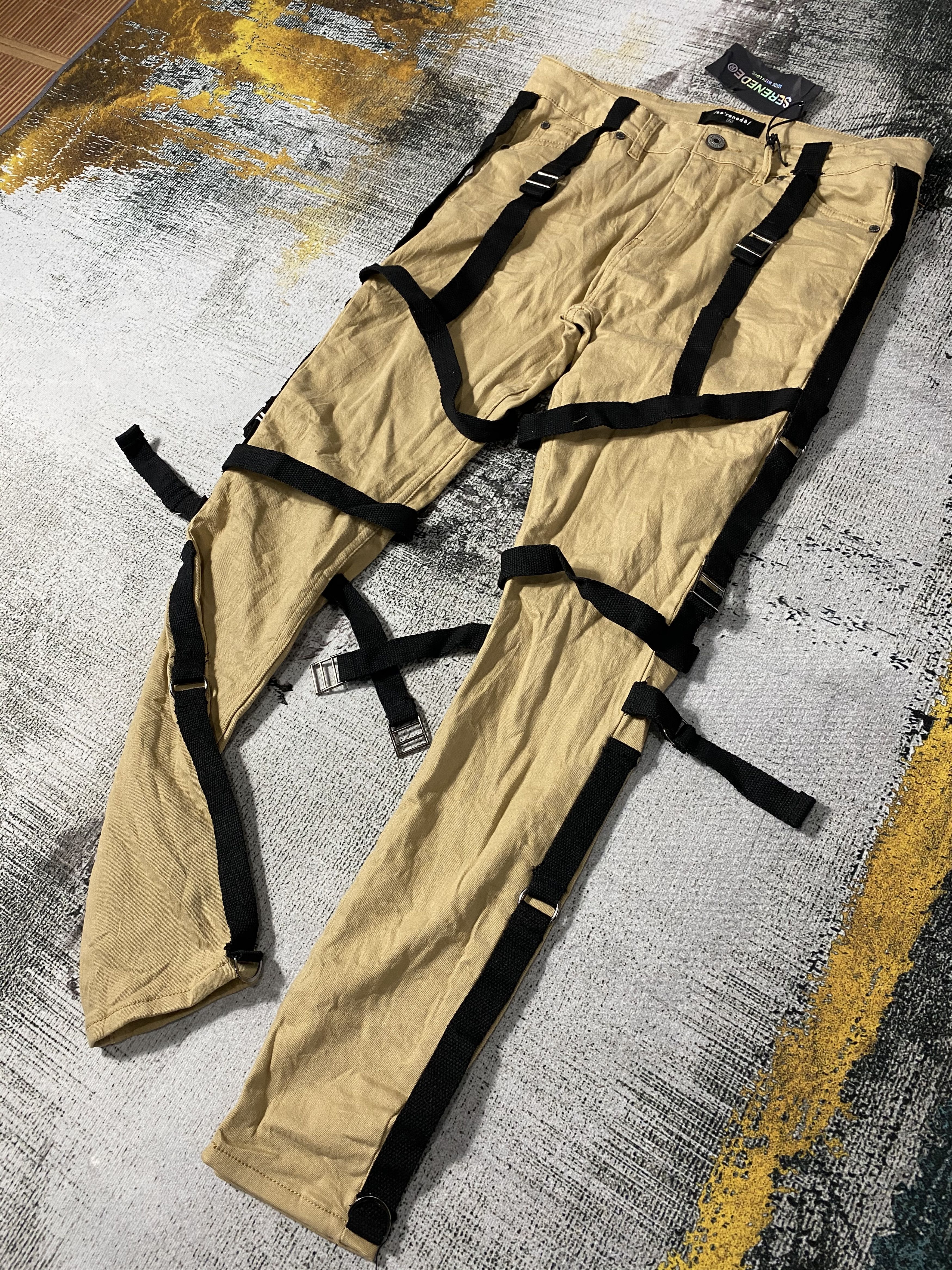 Japanese Brand Archive Bondage Punk Skinny Fit Japanese Pants Size US 34 / EU 50 - 1 Thumbnail