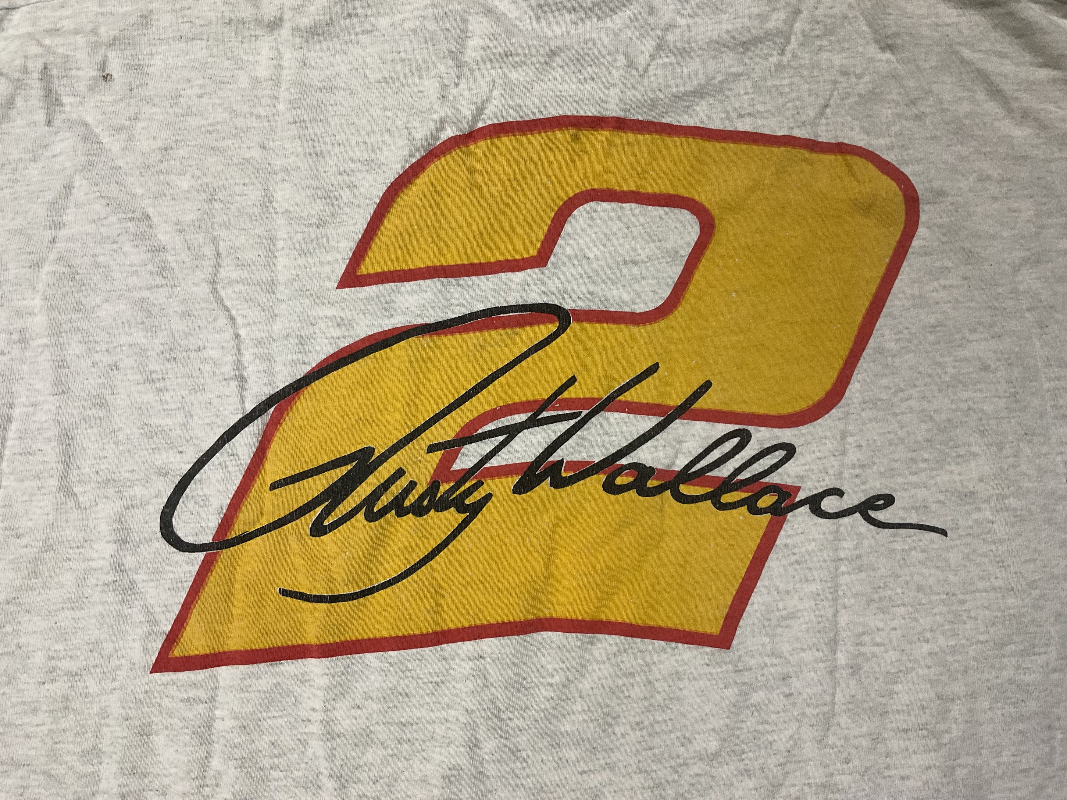 NASCAR Vintage 1993 Rusty Wallace Miller Racing NASCAR T-Shirt Size US XL / EU 56 / 4 - 5 Thumbnail