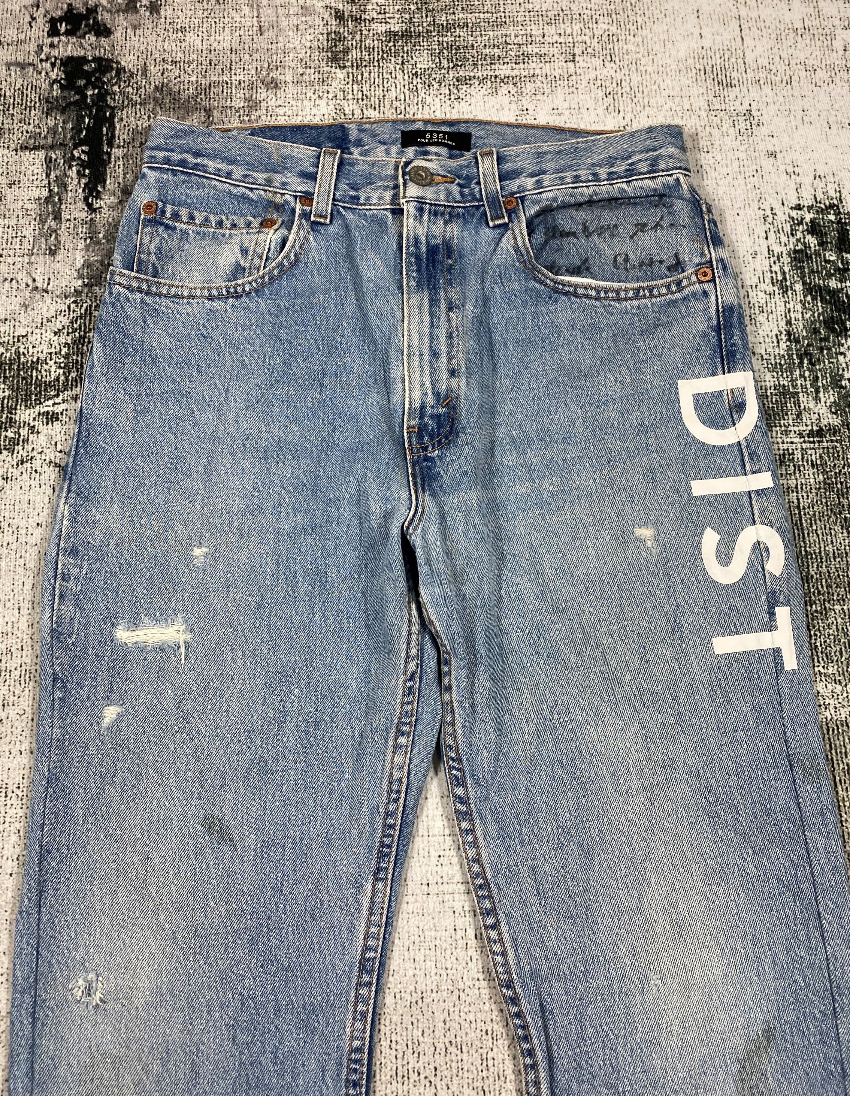 5351 POUR LES HOMMES RARE🔥5351 Pour Les Hommes Released Hem Distressed Denim Size US 30 / EU 46 - 3 Thumbnail