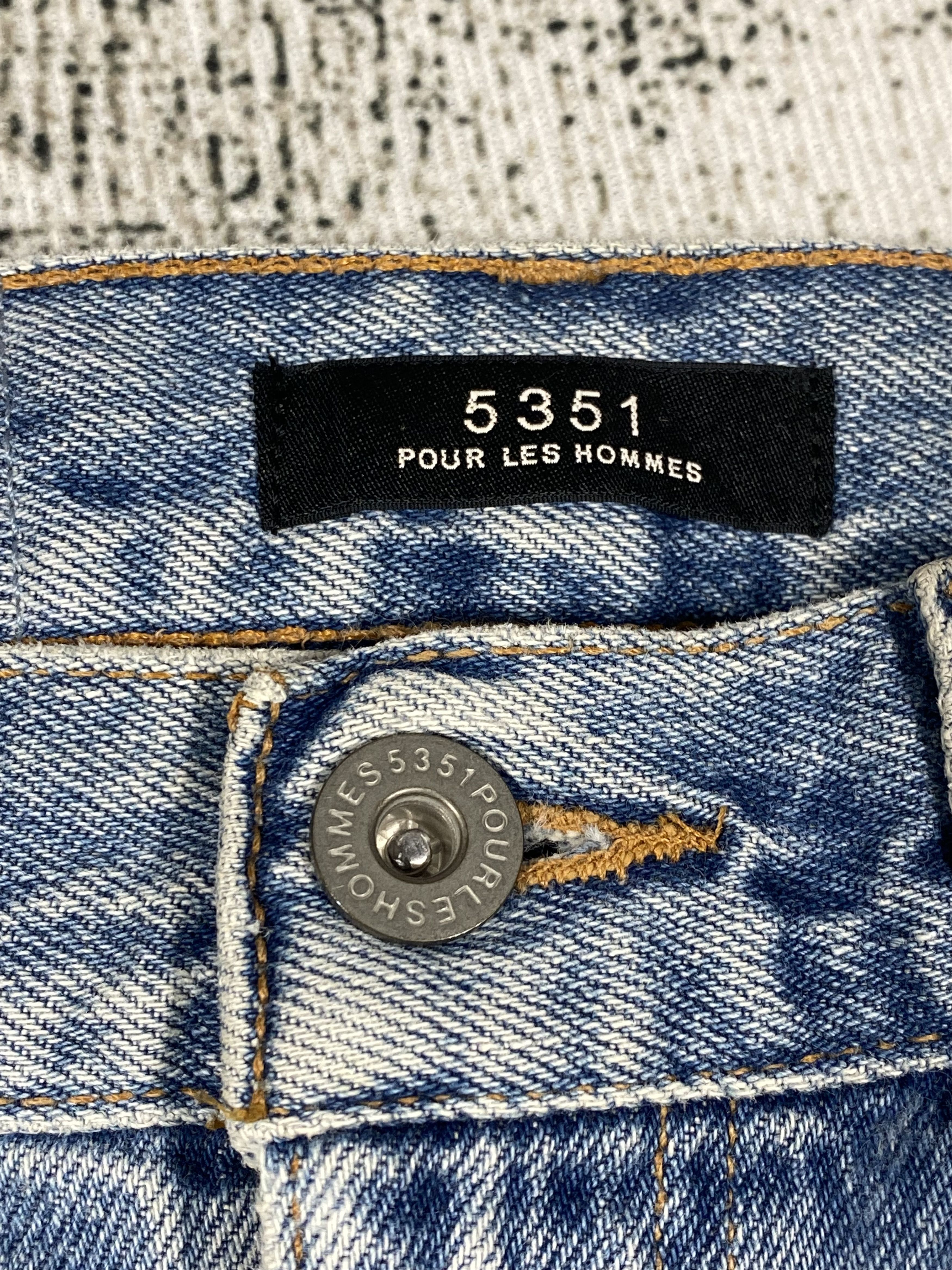 5351 POUR LES HOMMES RARE🔥5351 Pour Les Hommes Released Hem Distressed Denim Size US 30 / EU 46 - 8 Thumbnail
