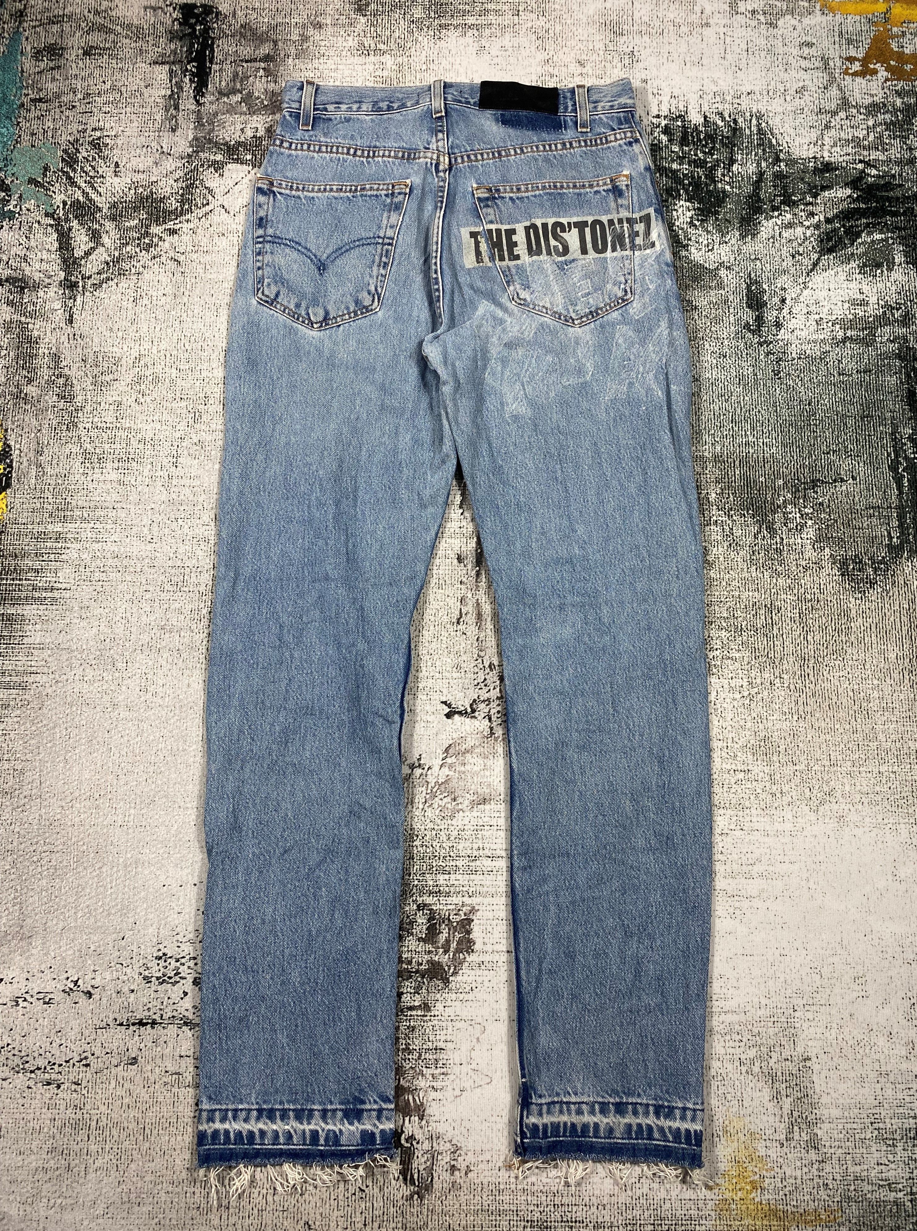 5351 POUR LES HOMMES RARE🔥5351 Pour Les Hommes Released Hem Distressed Denim Size US 30 / EU 46 - 2 Thumbnail