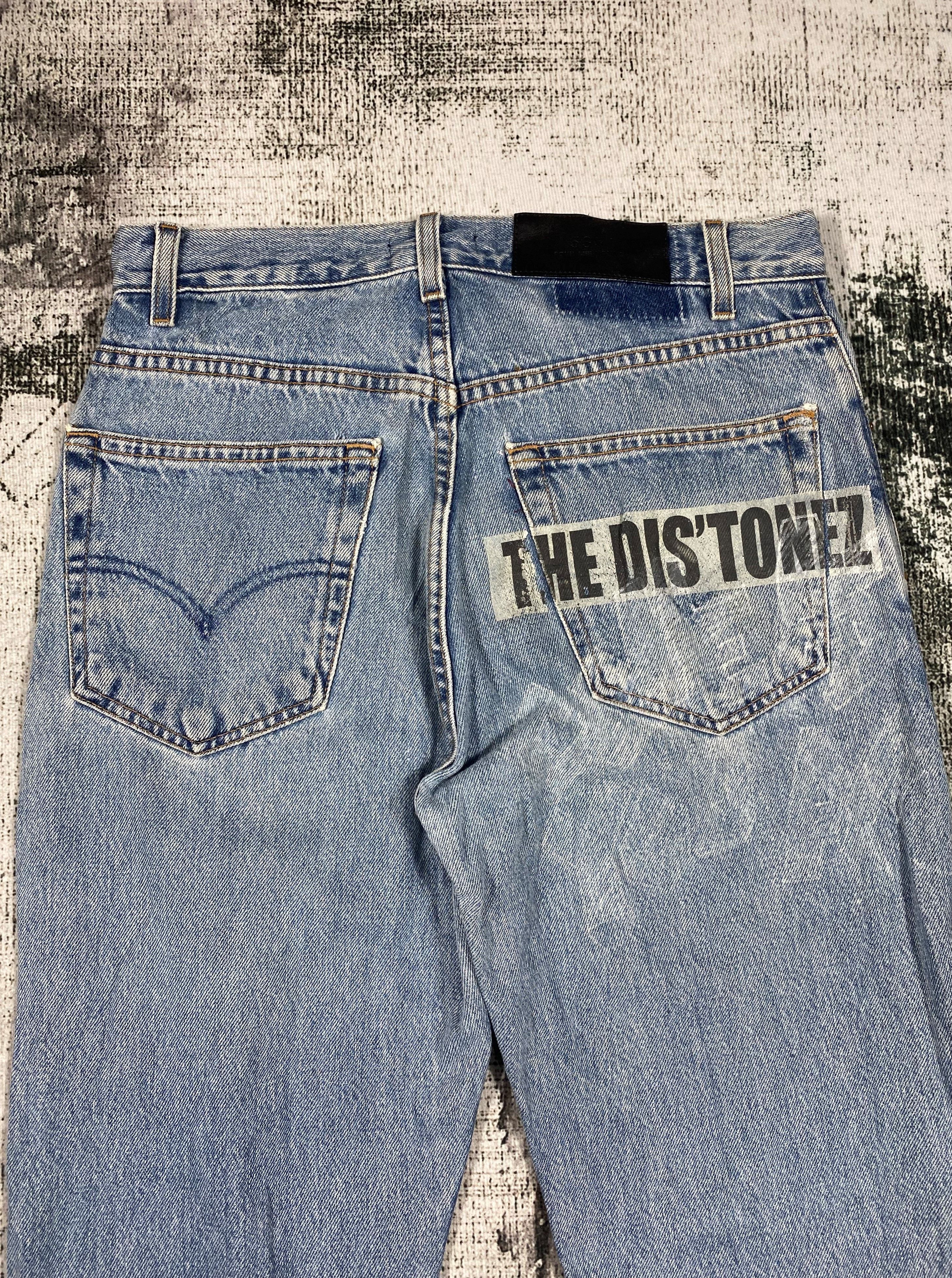 5351 POUR LES HOMMES RARE🔥5351 Pour Les Hommes Released Hem Distressed Denim Size US 30 / EU 46 - 13 Thumbnail