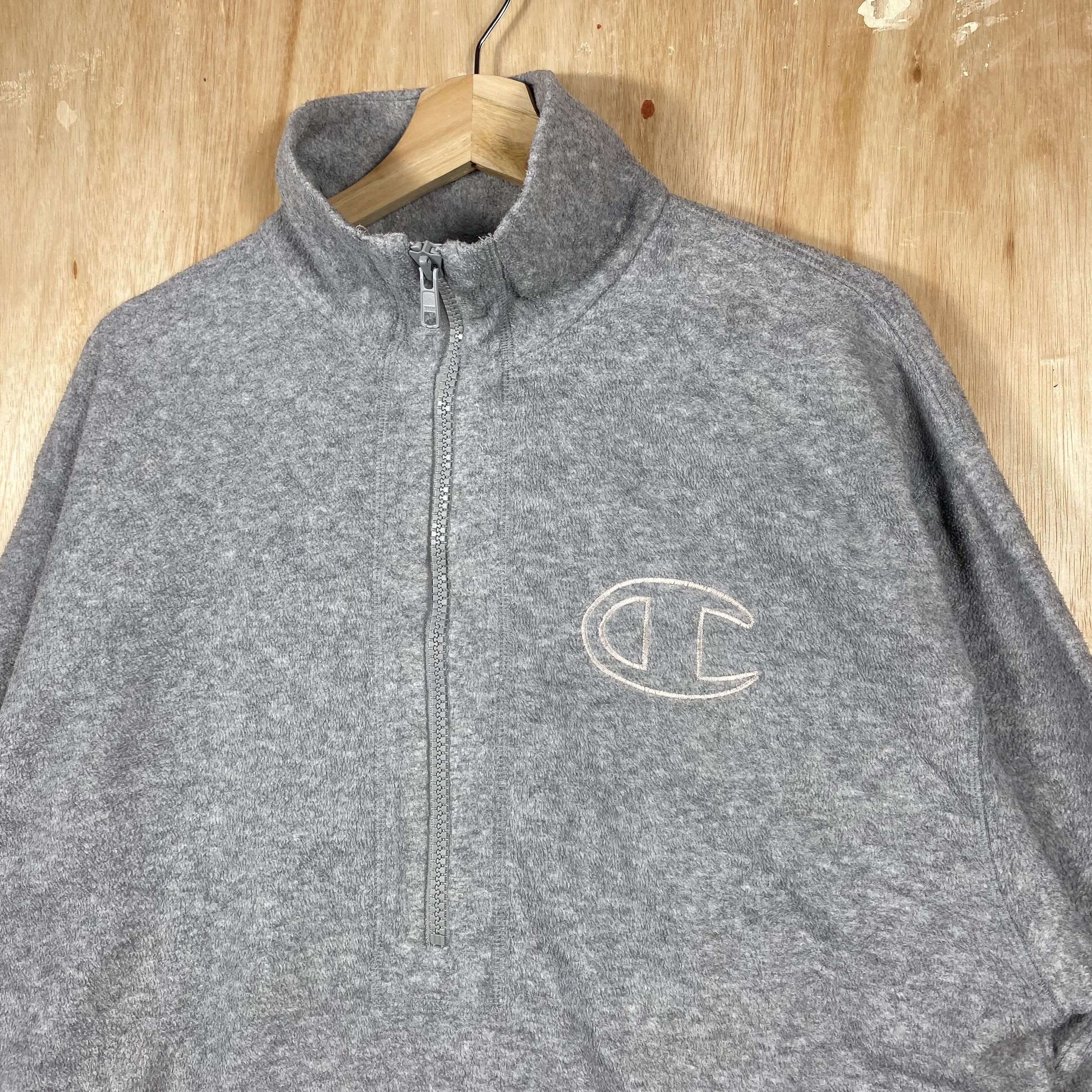 Champion × Vintage Vintage Champion Pull Over Fleece Sweatshirts Size US L / EU 52-54 / 3 - 3 Thumbnail