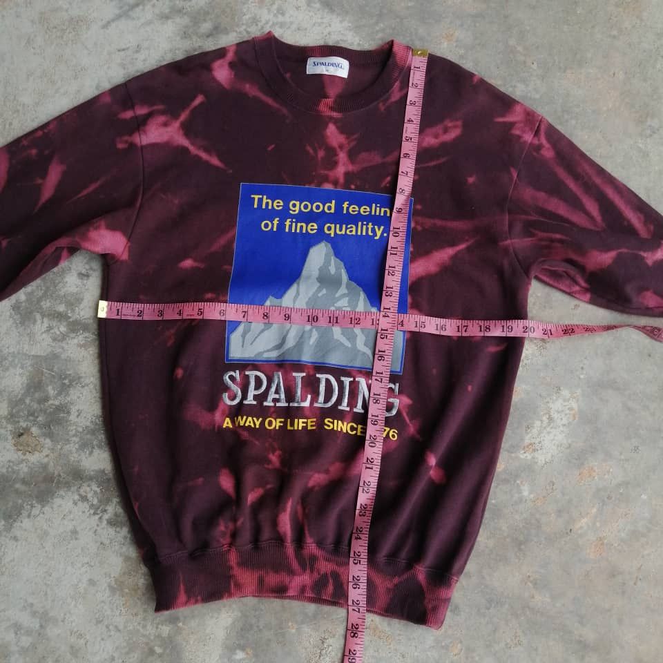 Spalding Spalding Custom Hand Bleached Tie Dye Sweatshirt Size US M / EU 48-50 / 2 - 7 Thumbnail