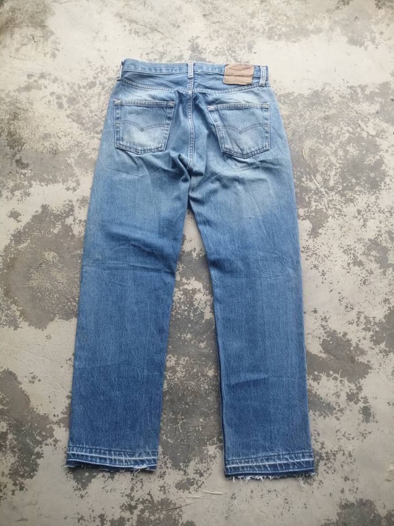 Levi's Vintage Clothing Vintage 1980s Light Wash Levi's 501 USA Jeans Released Hem Size US 30 / EU 46 - 2 Thumbnail