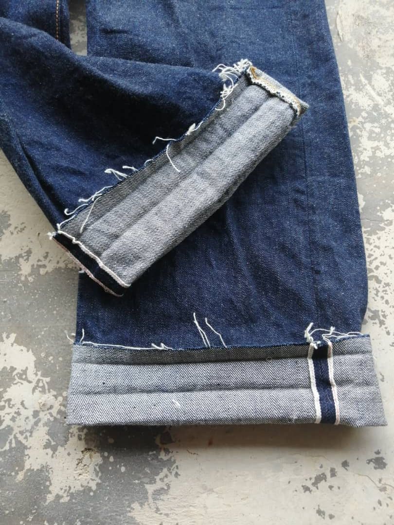 Indigo × The Silver Stone Japanese Silver Stone Redline Rebuild Cut Released Hem Size US 29 - 2 Thumbnail