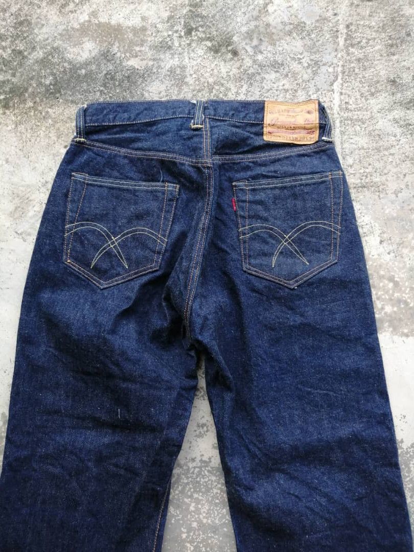 Indigo × The Silver Stone Japanese Silver Stone Redline Rebuild Cut Released Hem Size US 29 - 15 Thumbnail