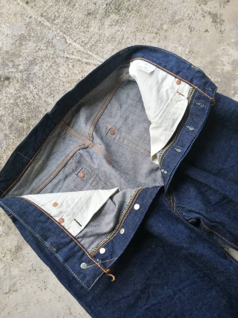 Indigo × The Silver Stone Japanese Silver Stone Redline Rebuild Cut Released Hem Size US 29 - 7 Thumbnail