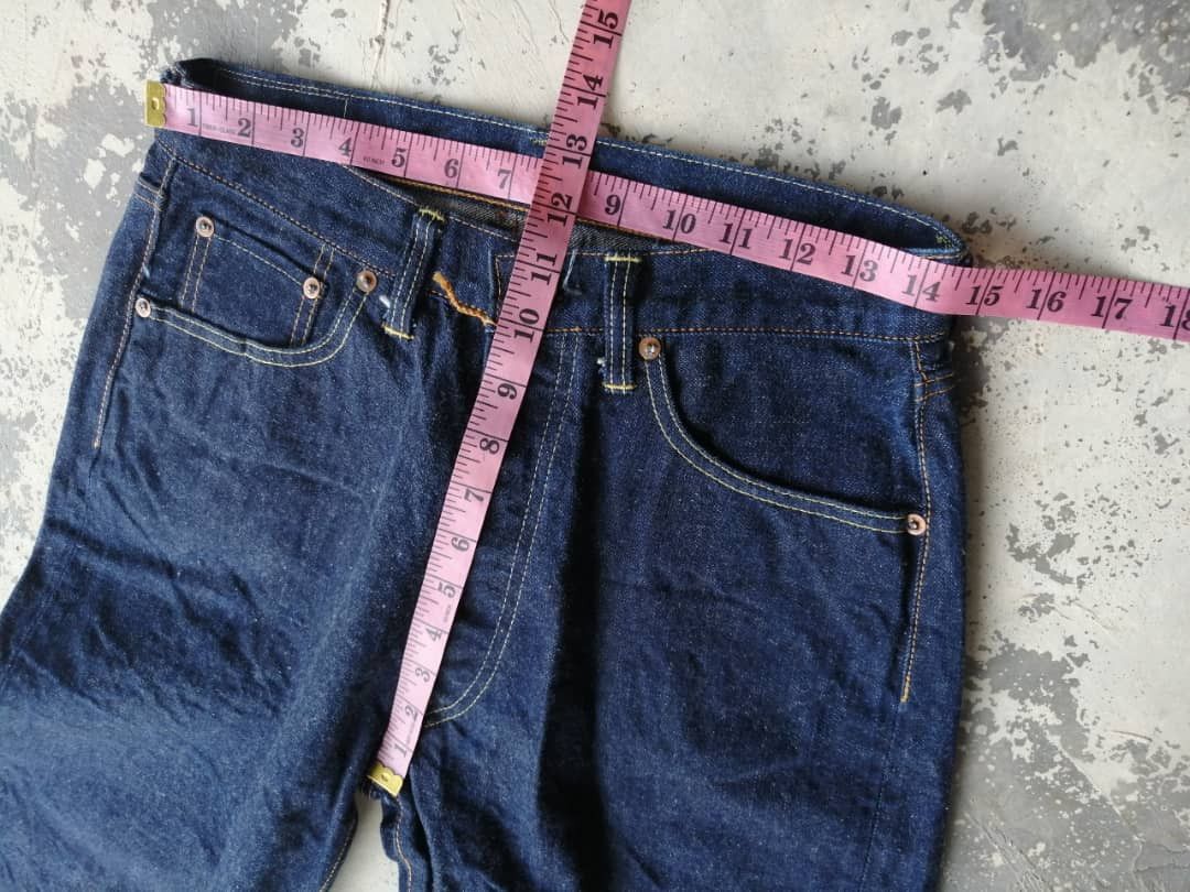 Indigo × The Silver Stone Japanese Silver Stone Redline Rebuild Cut Released Hem Size US 29 - 18 Thumbnail