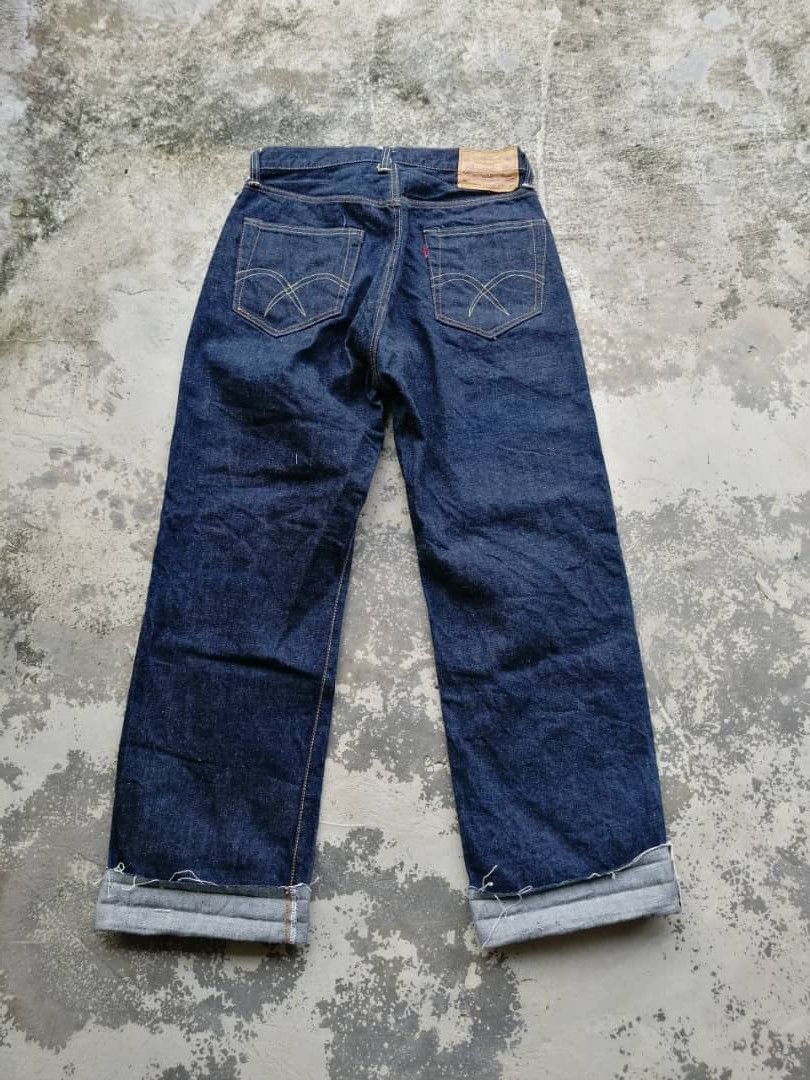 Indigo × The Silver Stone Japanese Silver Stone Redline Rebuild Cut Released Hem Size US 29 - 4 Thumbnail